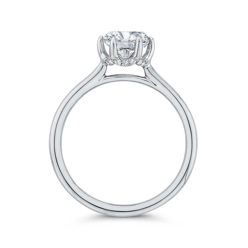 Bella Ponte "The Whisper Crown" Diamond Engagement Ring Setting 14K