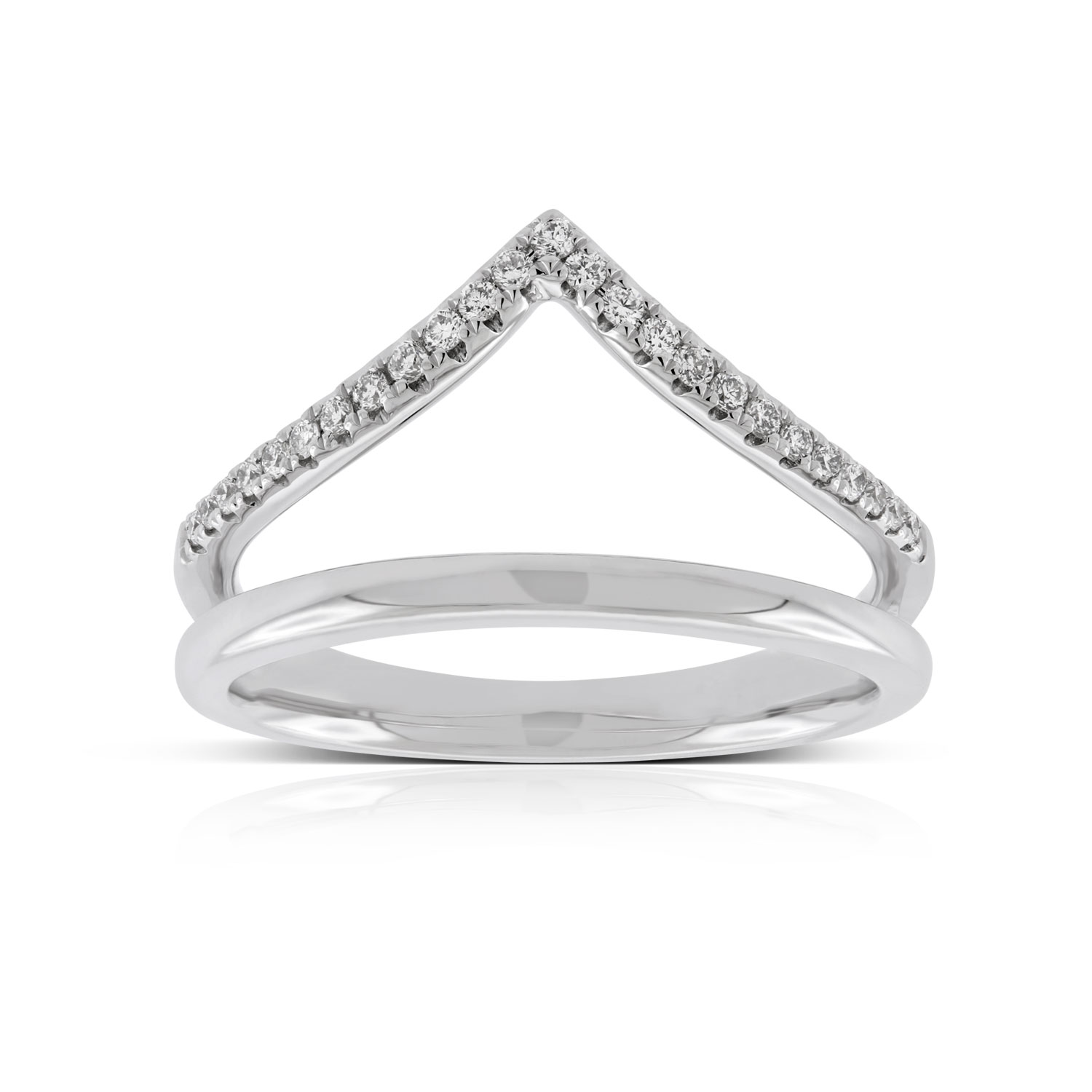 Double Chevron Diamond Ring 14K Ben Bridge Jeweler