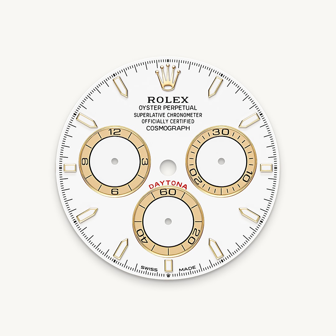rolex cosmograph daytona in yellow rolesor - combination of oystersteel and yellow gold, m126503-0001 - white dial - ben bridge