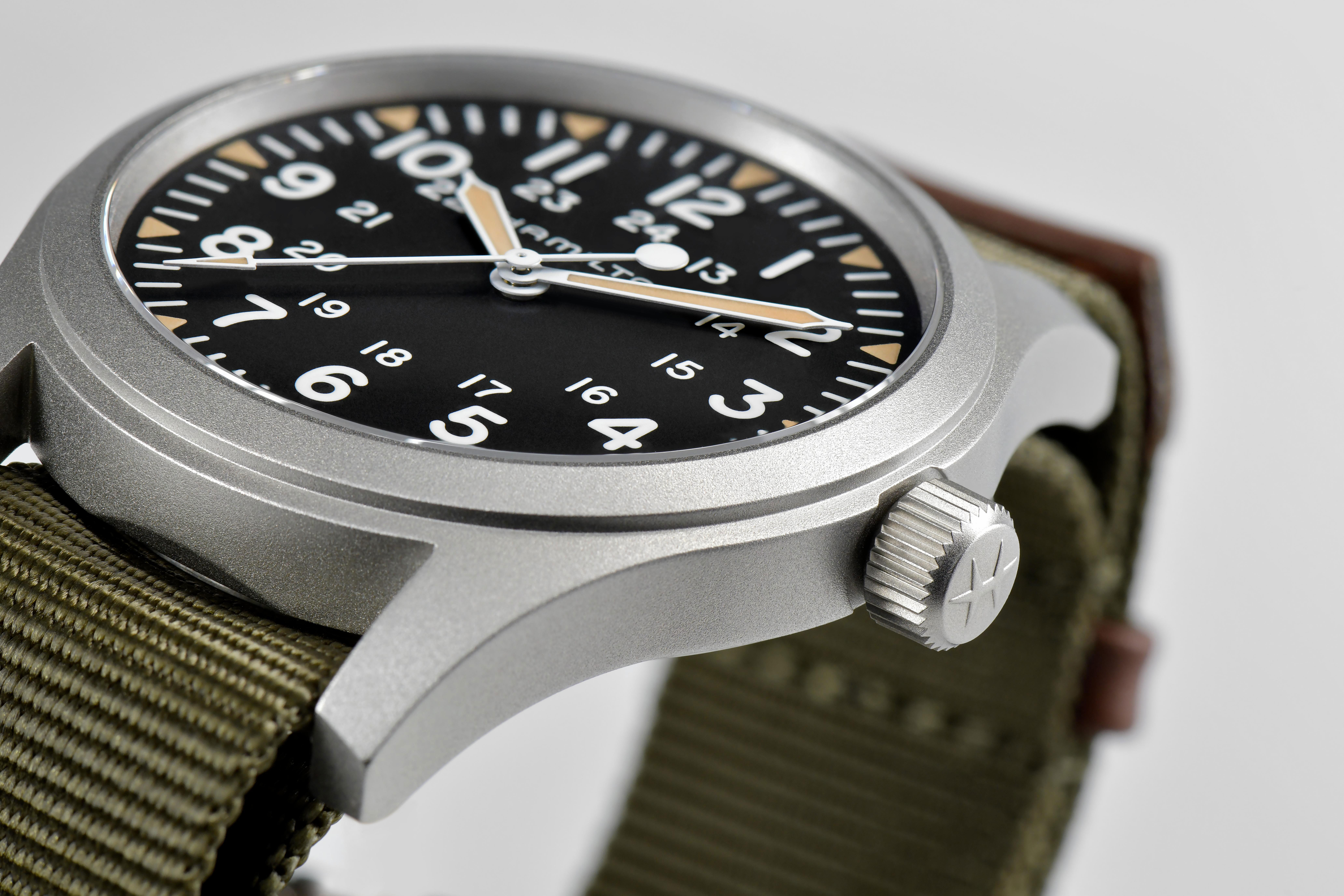 Hamilton Khaki Field Mechanical Black Dial watch, 42mm