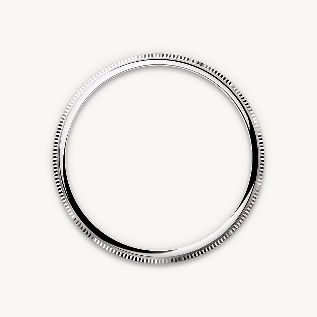 rolex 1908 in platinum, m52506-0003 - domed and fluted bezel - ben bridge