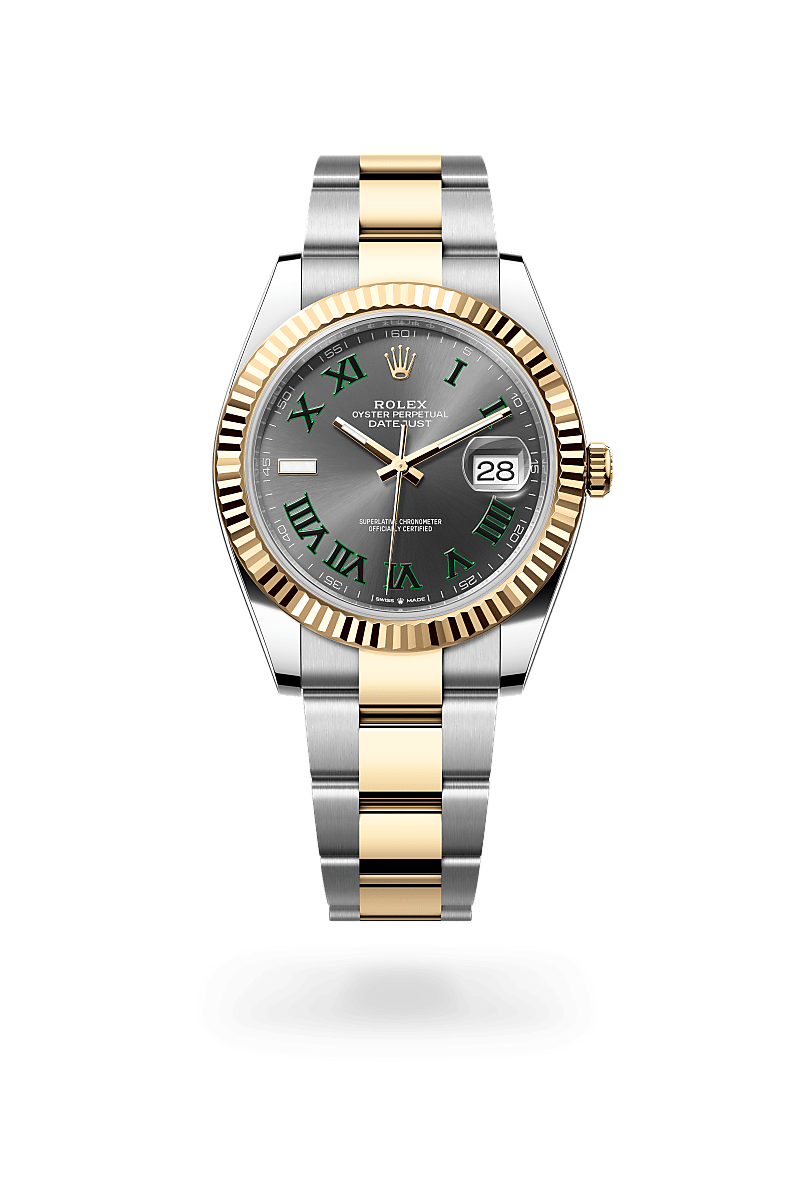 rolex datejust in yellow rolesor - combination of oystersteel and yellow gold, m126333-0019 - ben bridge