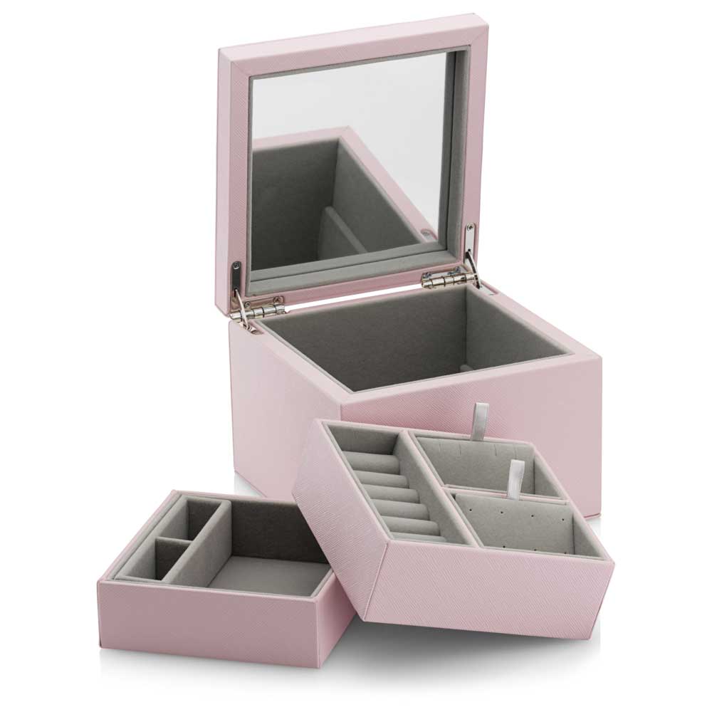 Pandora Small Pink PU Leather Jewelry Box
