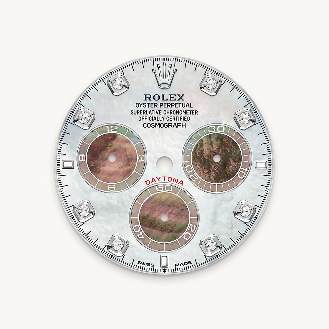 rolex cosmograph daytona in 18 ct white gold, m126589rbr-0001 - mother-of-pearl dial - ben bridge
