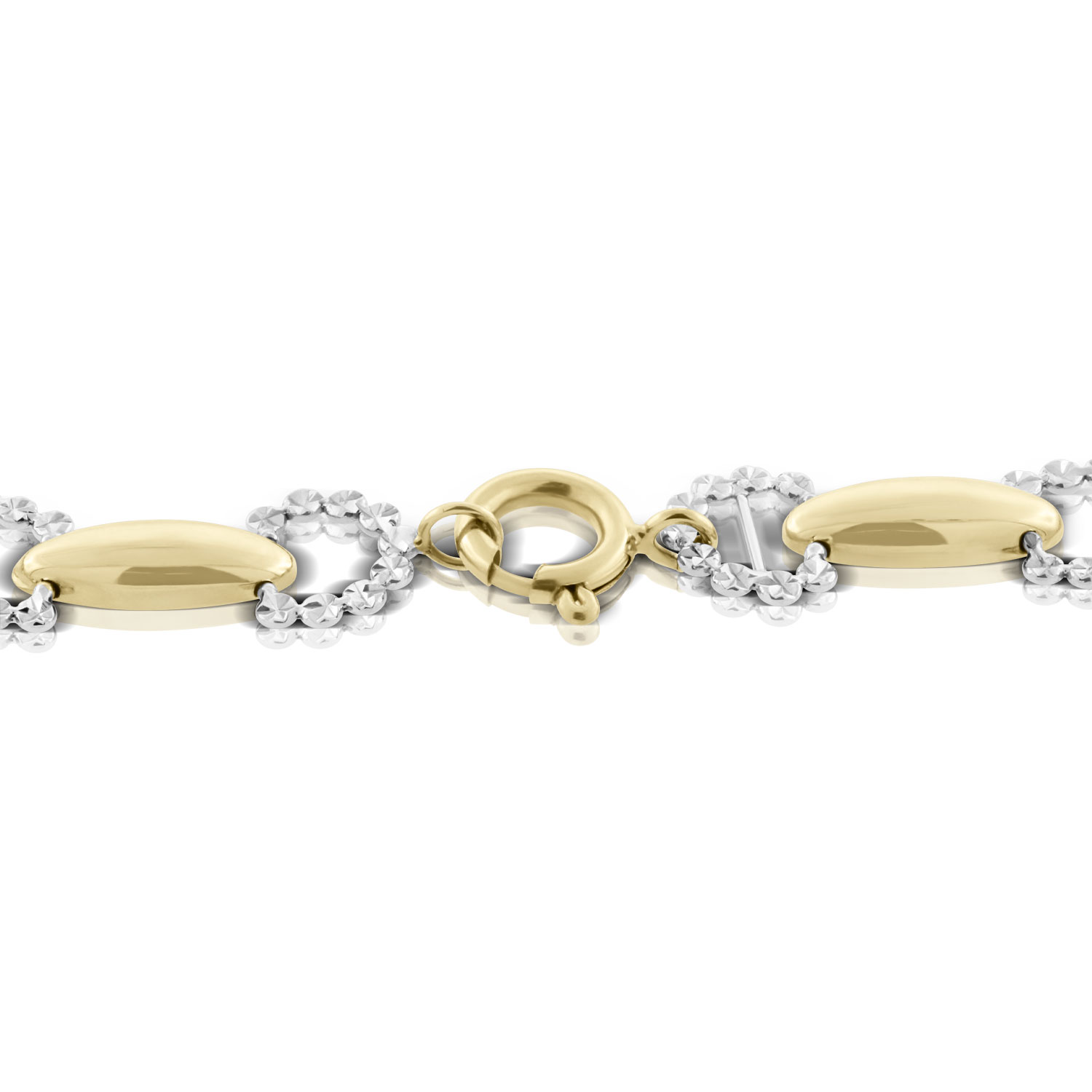 Toscano Diamond Cut Cushion Link Chain 14K