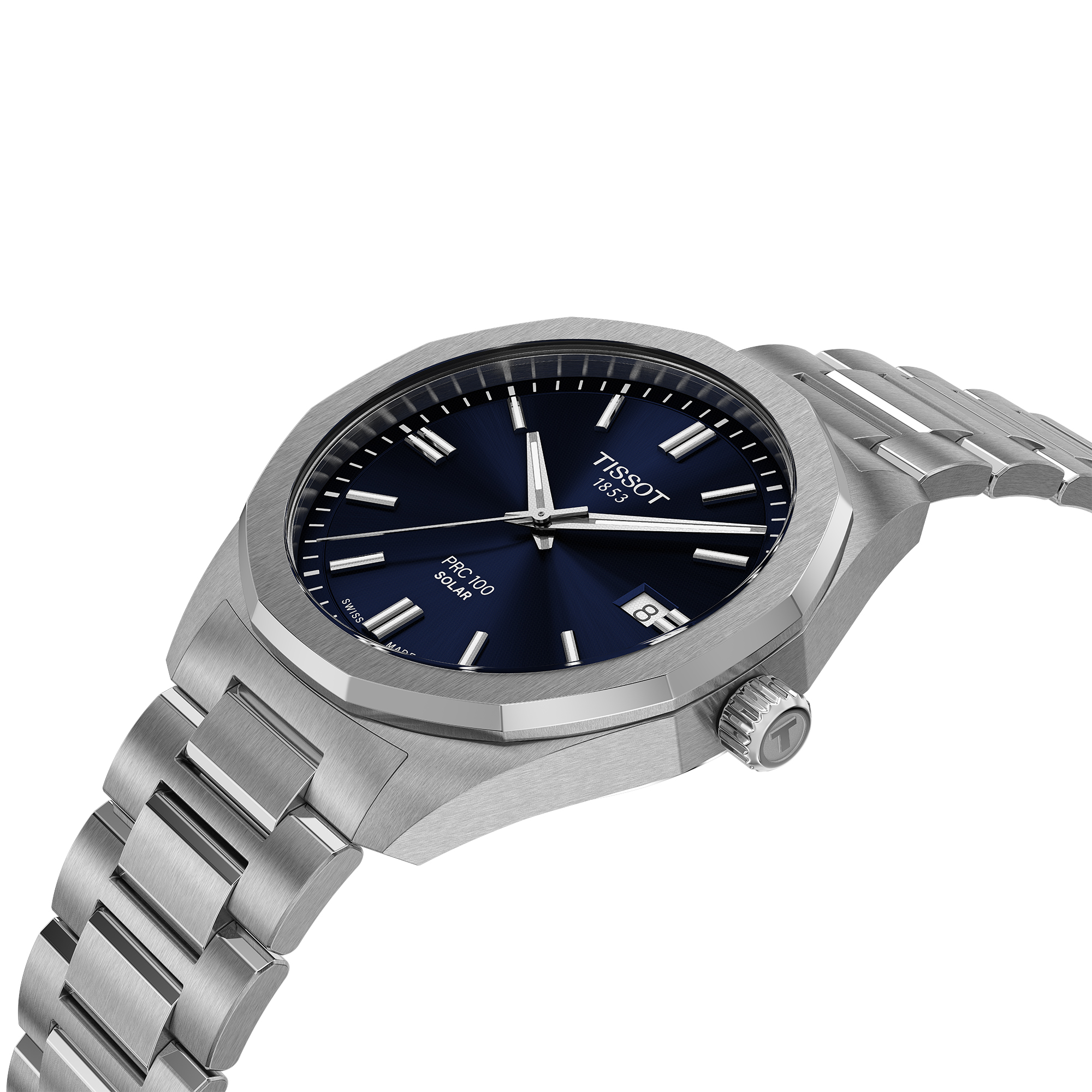 TISSOT PRC 100 Solar Blue Dial Watch, 39mm