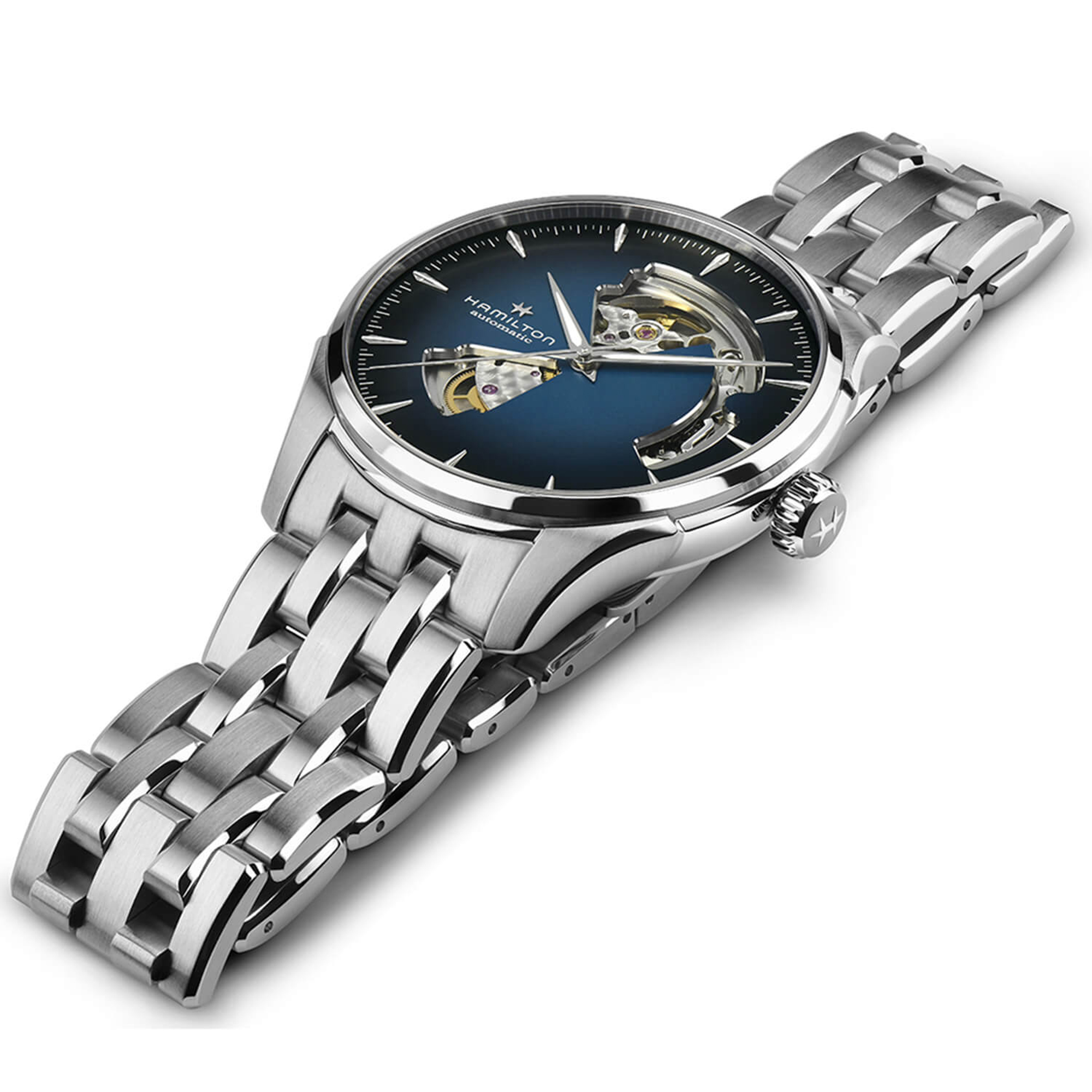 時計 Hamilton Jazzmaster Open Heart Auto Hamilton Jazzmaster Open Heart – Spicer Greene Jewelers