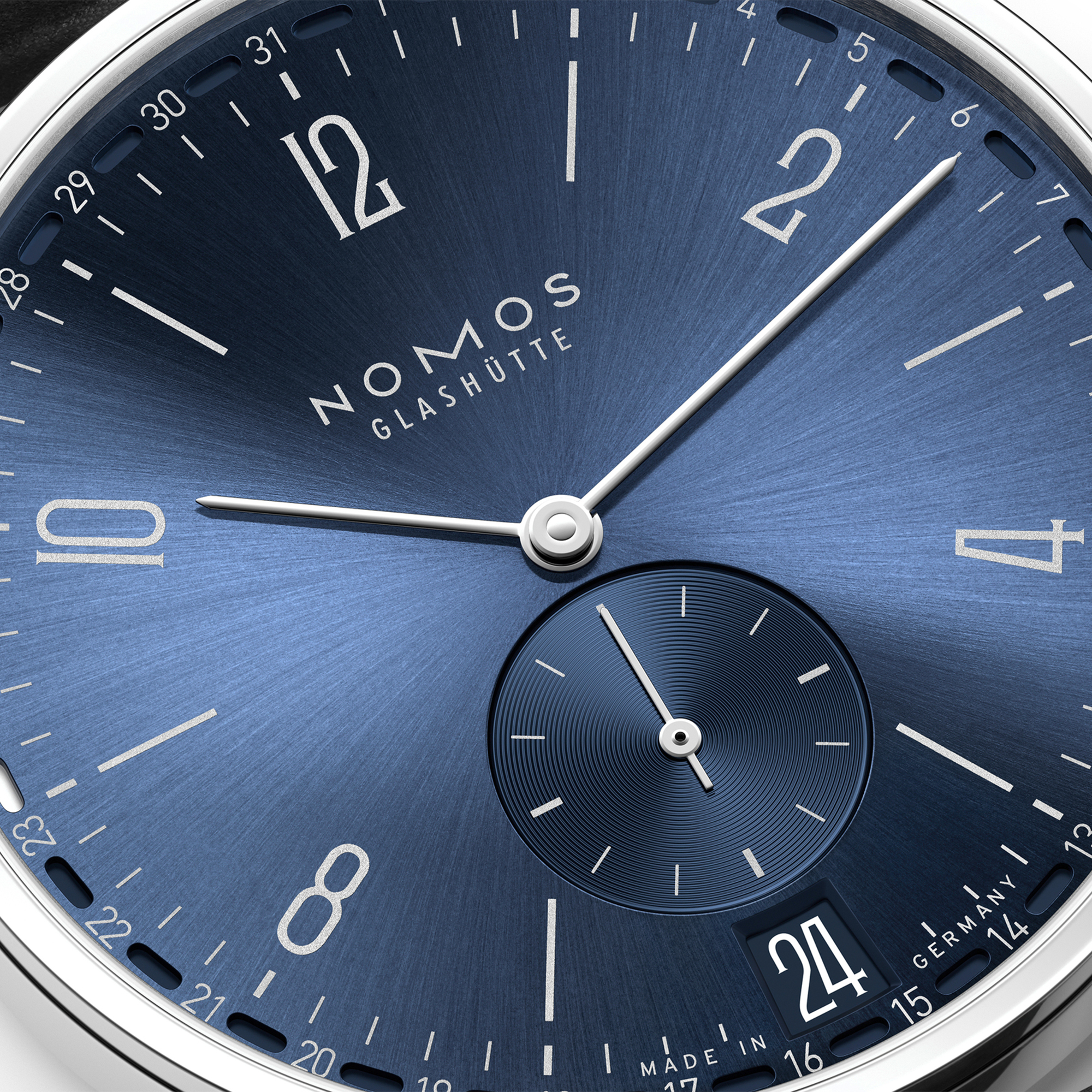NOMOS Tangente 2Date Blue Dial Watch, 37.5mm
