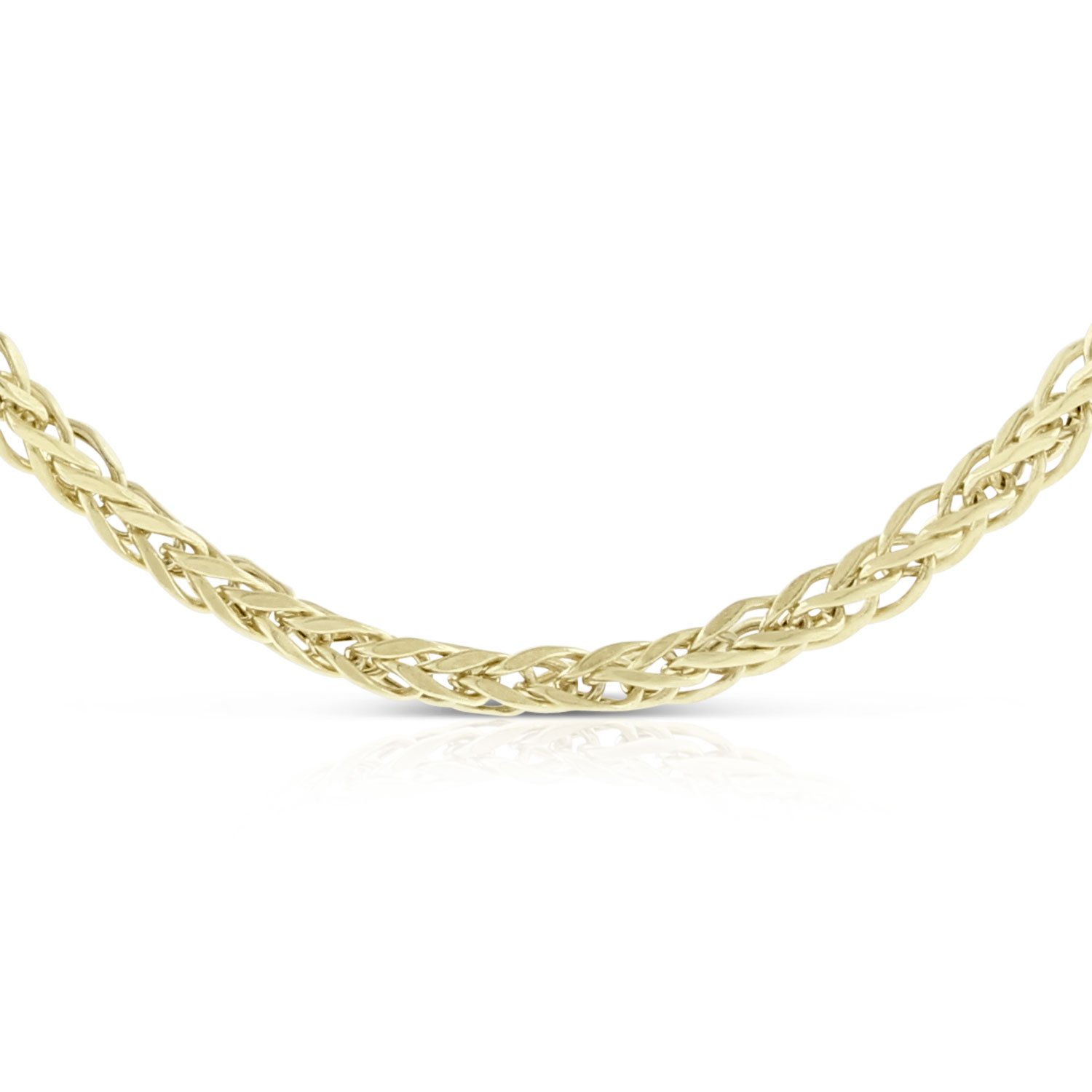 Square Wheat Chain 14K, 18"