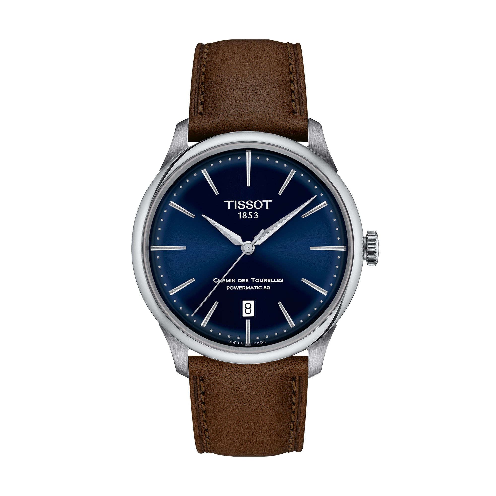 TISSOT Chemin Des Tourelles Blue Dial Watch, 39mm display picture 1
