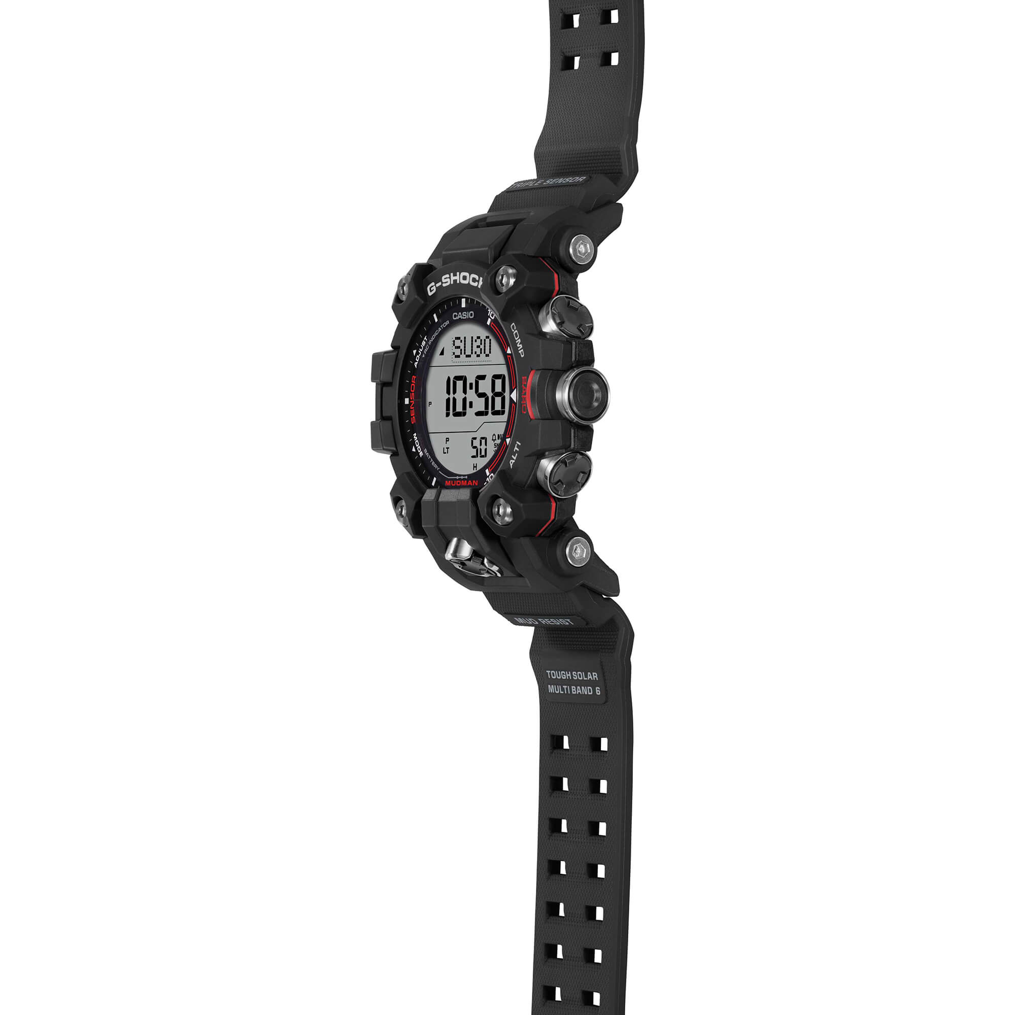 G-Shock Master of G - Land Mudman Watch Black Resin Case and Strap, 56.7mm