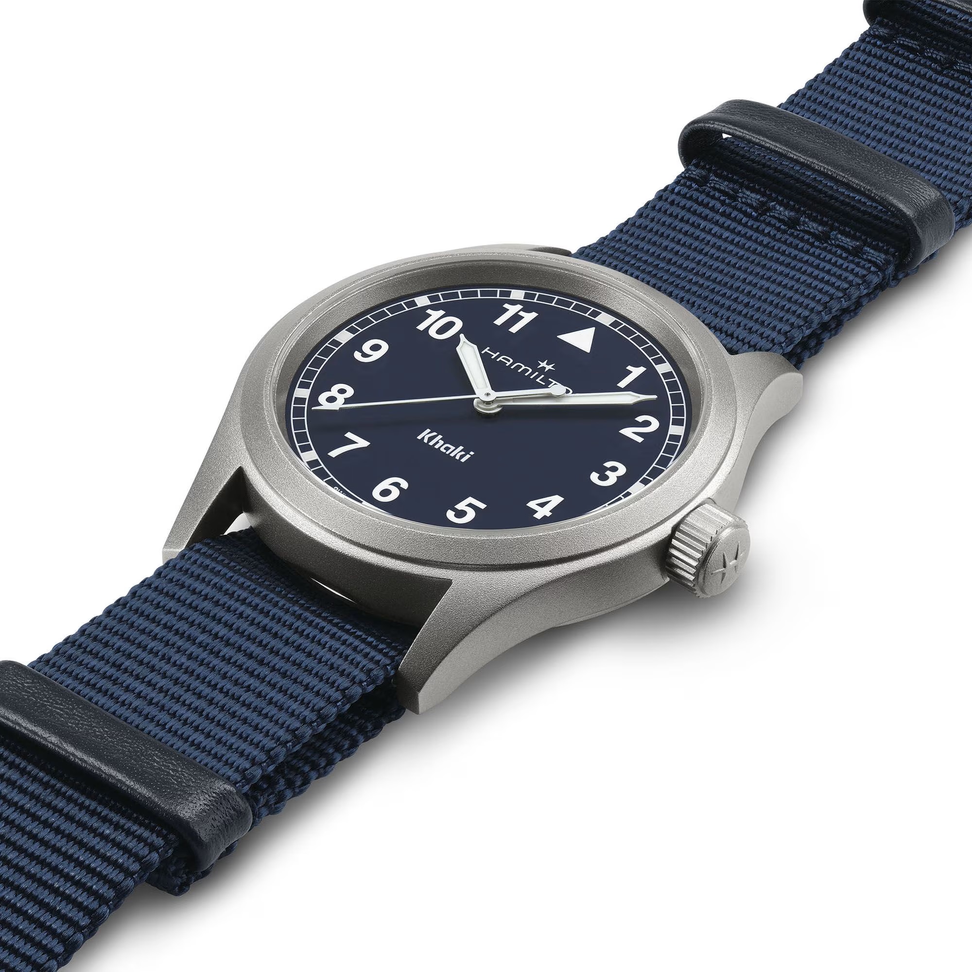 NWT Hamilton Khaki Field Quartz Blue Dial Ladies Watch Hamilton Khaki Field Auto 42mm 42mm Steel Blue Dial main image 2