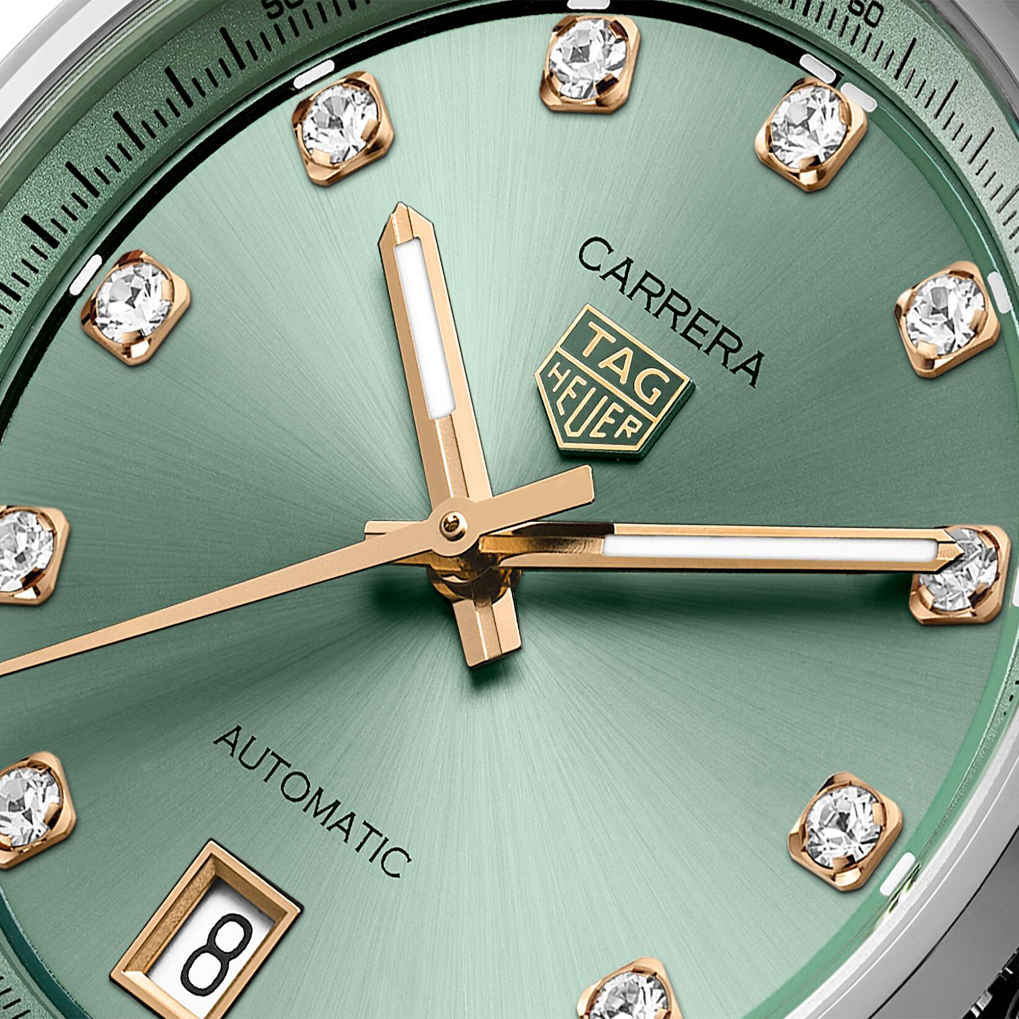 TAG Heuer Carrera Date Watch Green Dial, 36mm