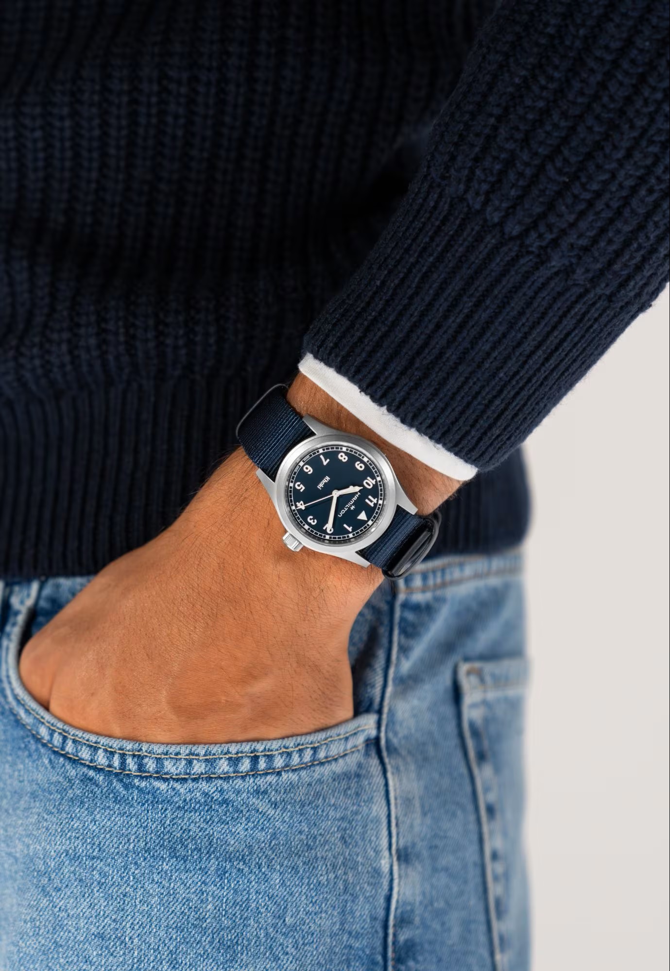 Hamilton Khaki Field Quartz Watch Blue Dial, 38mm