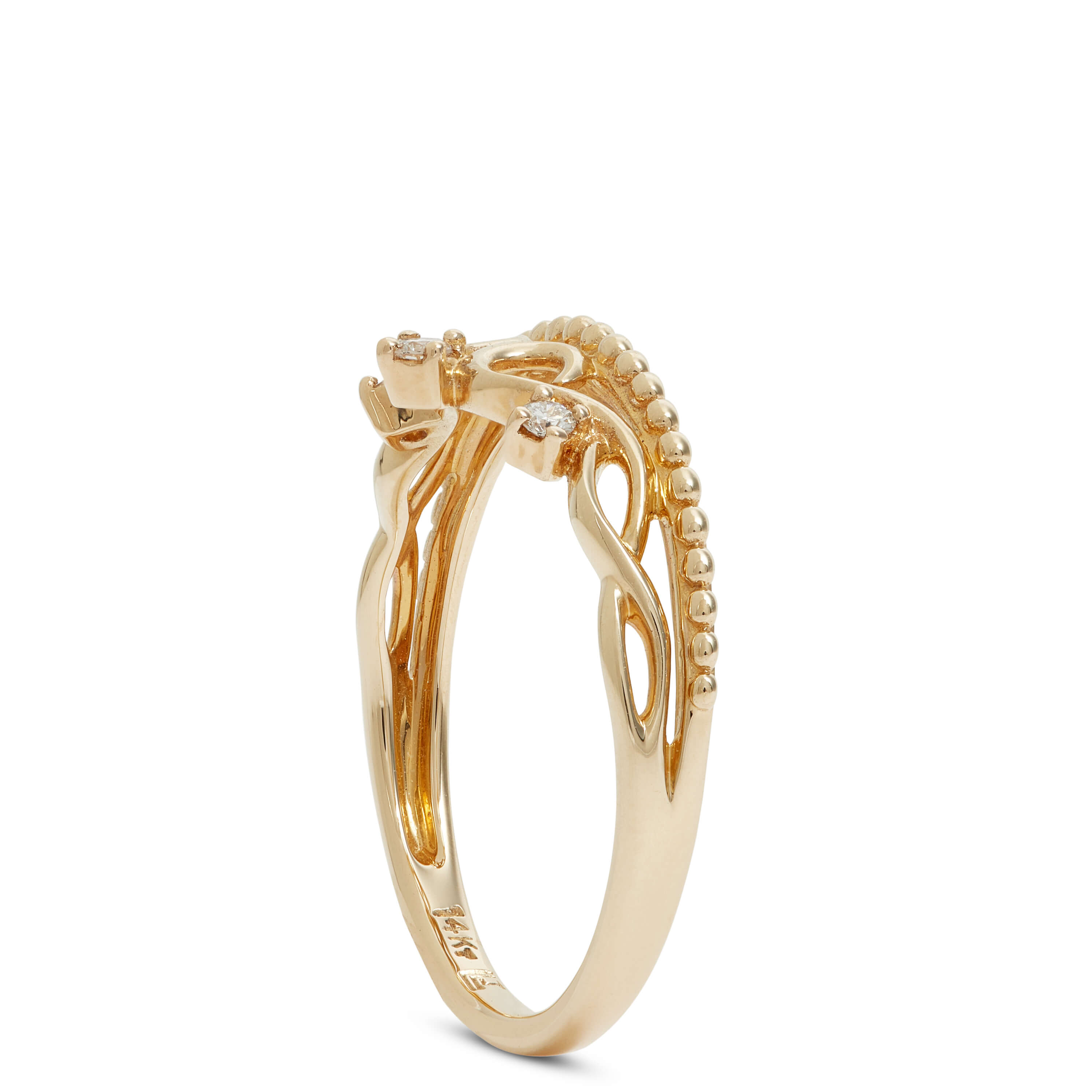 Diamond Crown Ring 14K