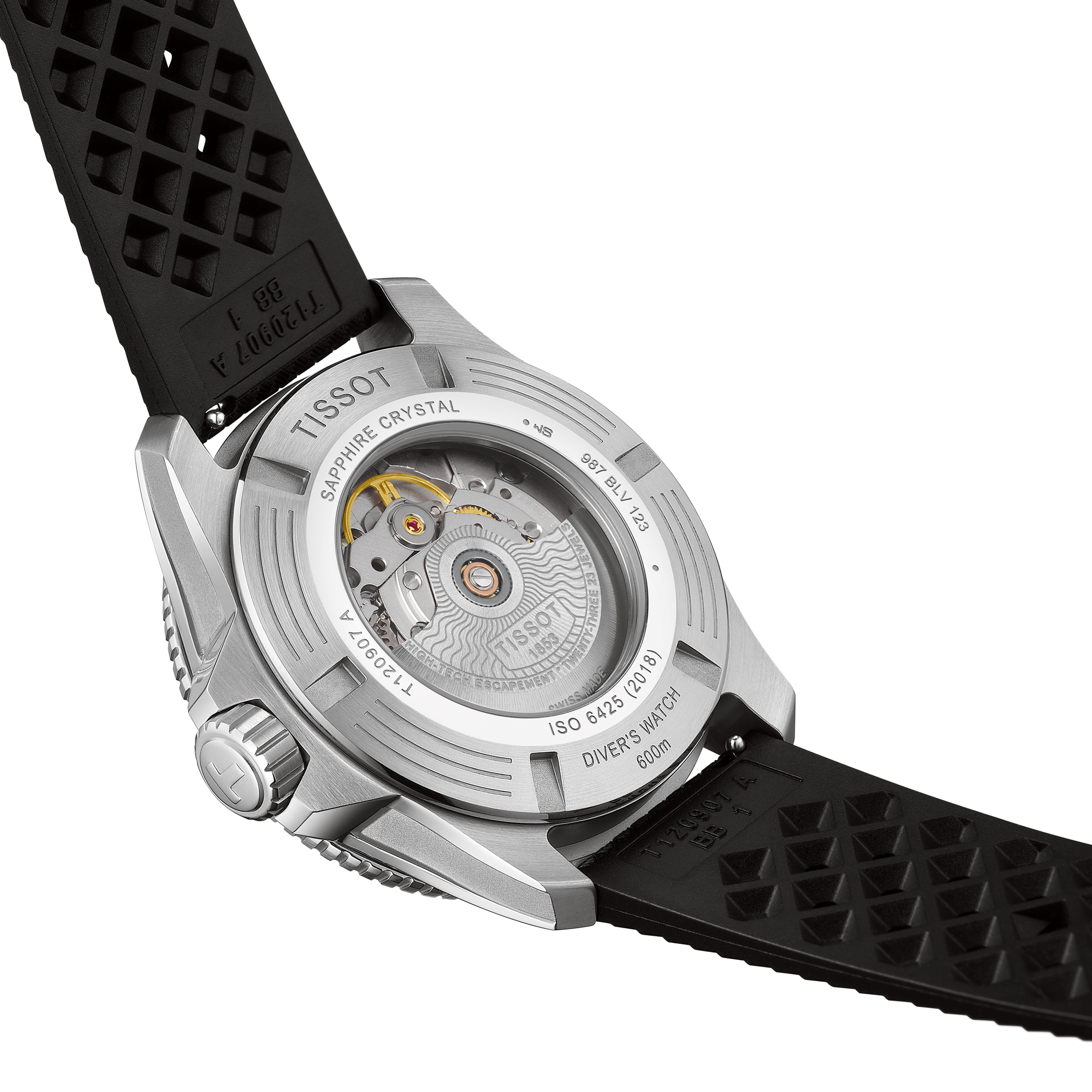 TISSOT Seastar 2000 Orange Dial Watch, 44mm