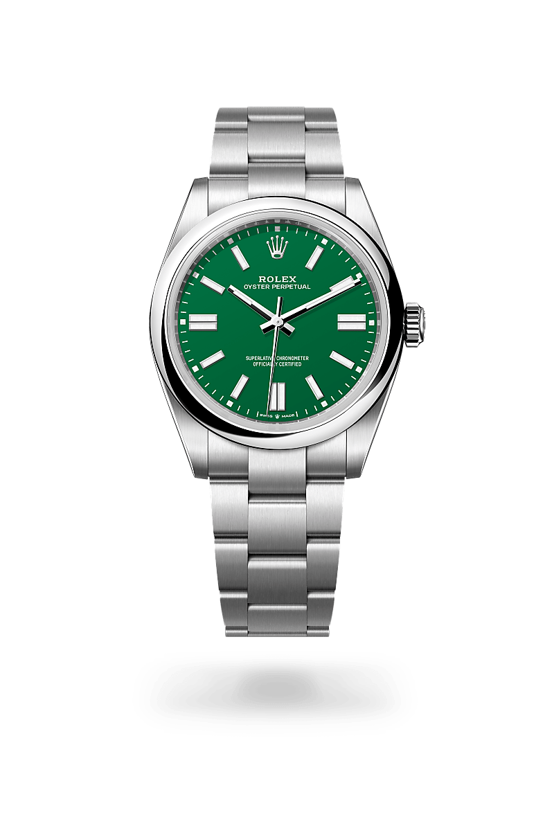 rolex oyster perpetual in oystersteel, m134300-0004 - ben bridge