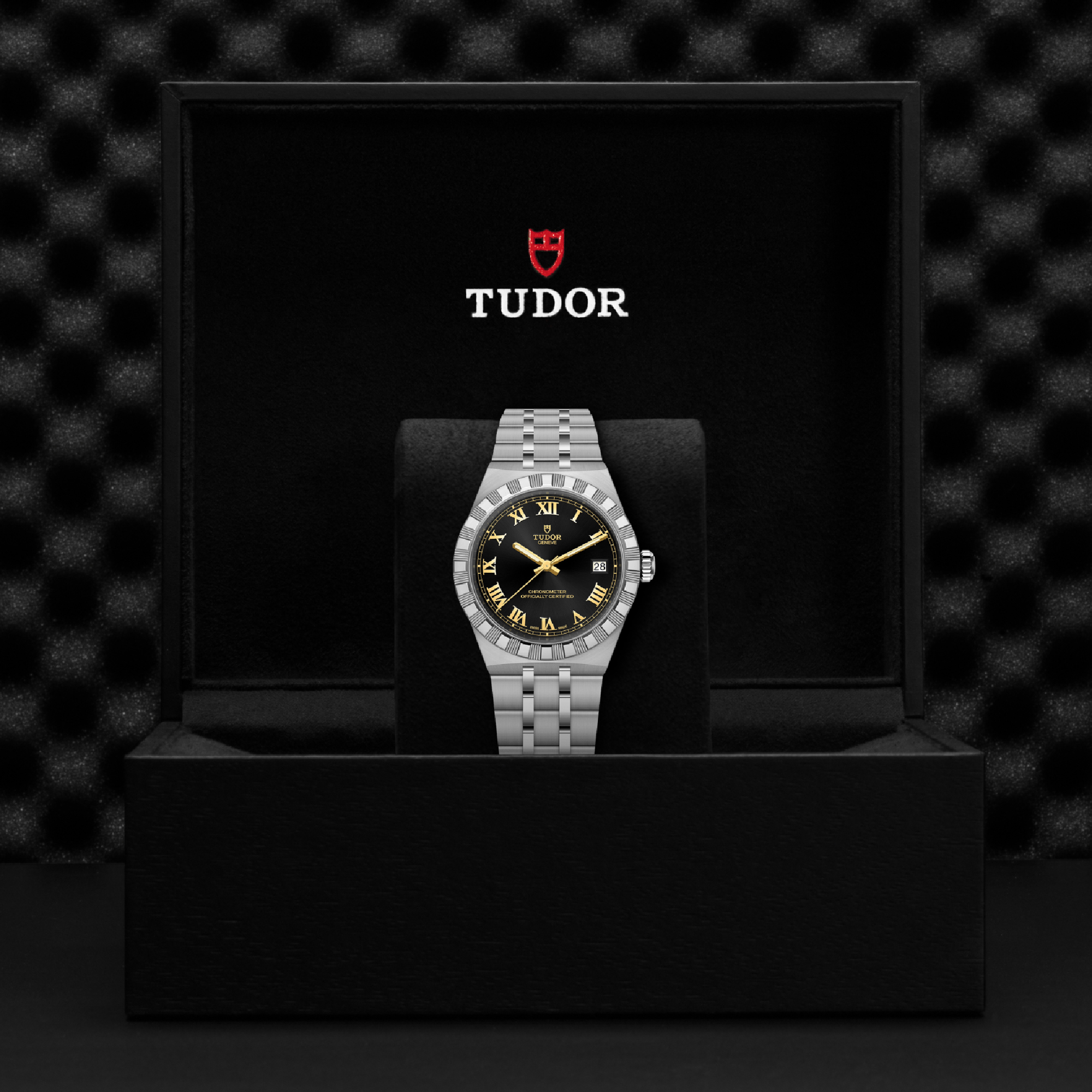 TUDOR Royal Black dial Watch, 36mm