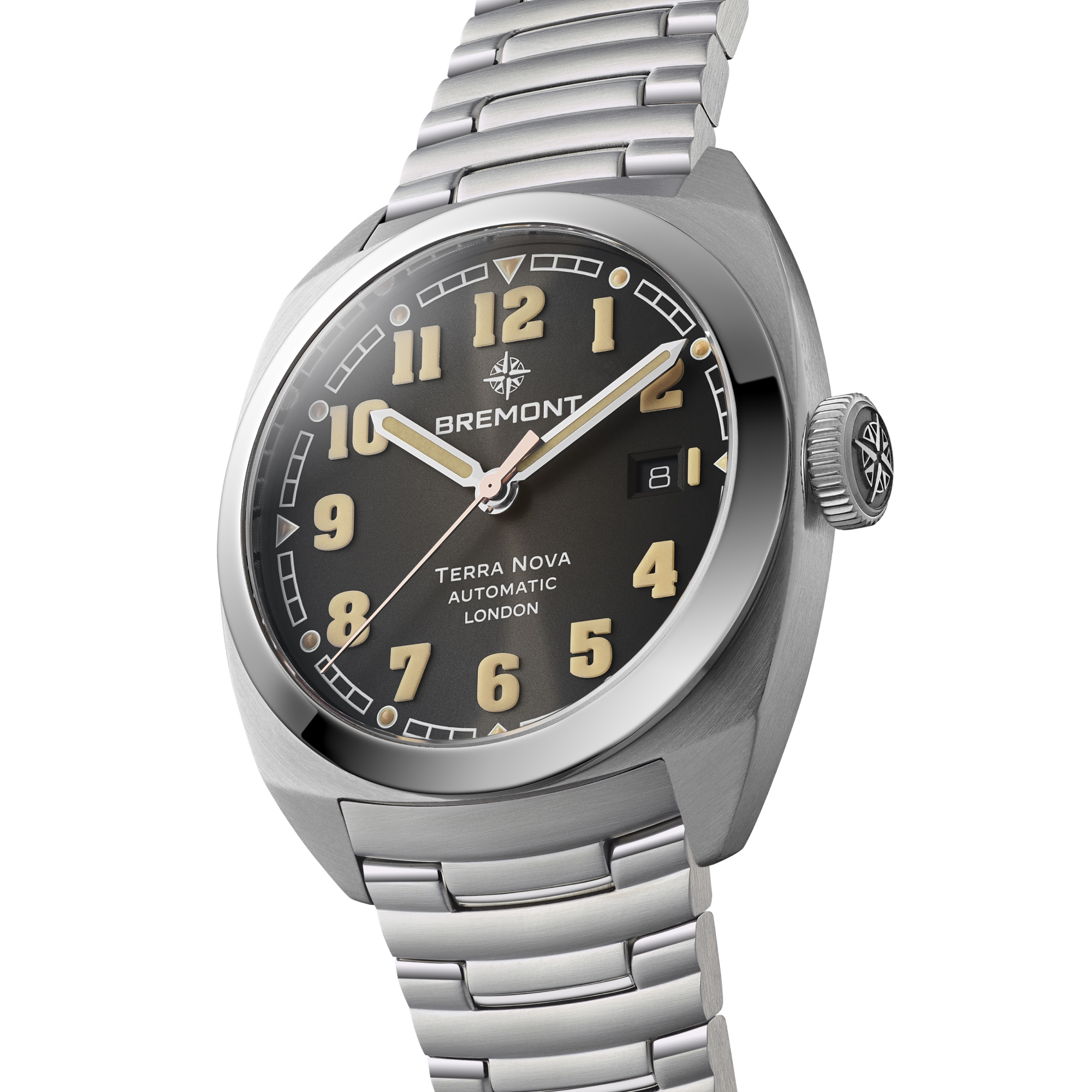 Bremont Terra Nova Date Black Dial Watch, 40.5mm