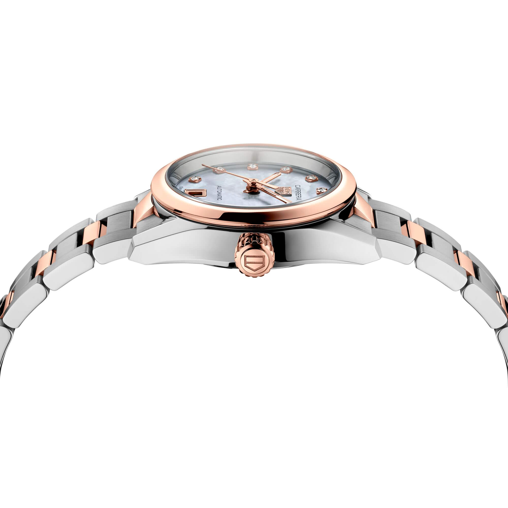TAG Heuer Carrera Date White Dial Watch, 29mm