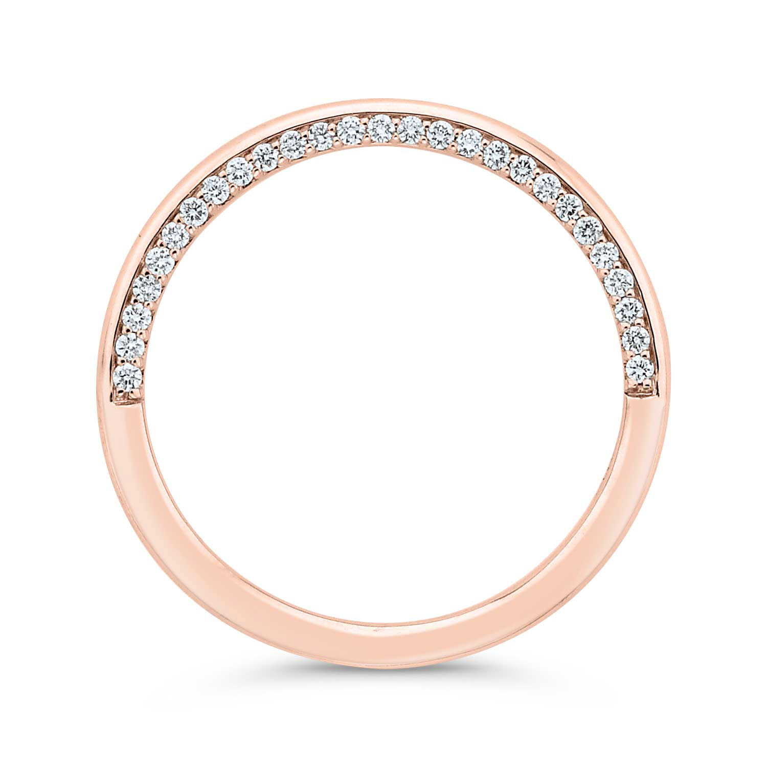Bella Ponte Rose Gold Diamond Band 14K