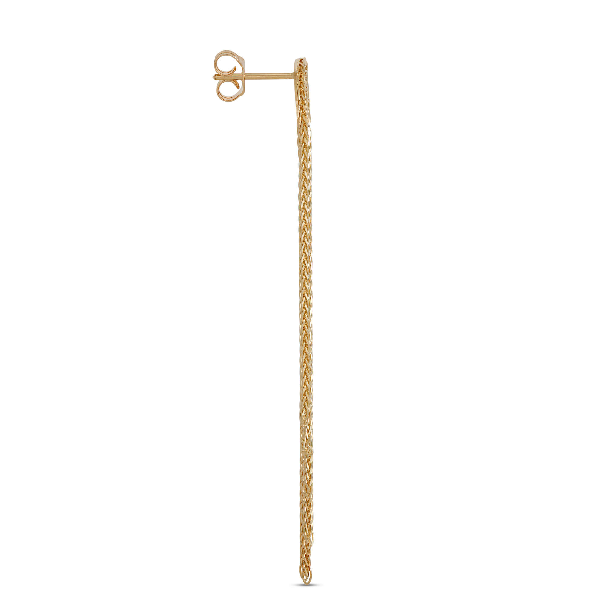 Toscano Chain Dangle Arch Earrings, 14K Yellow Gold