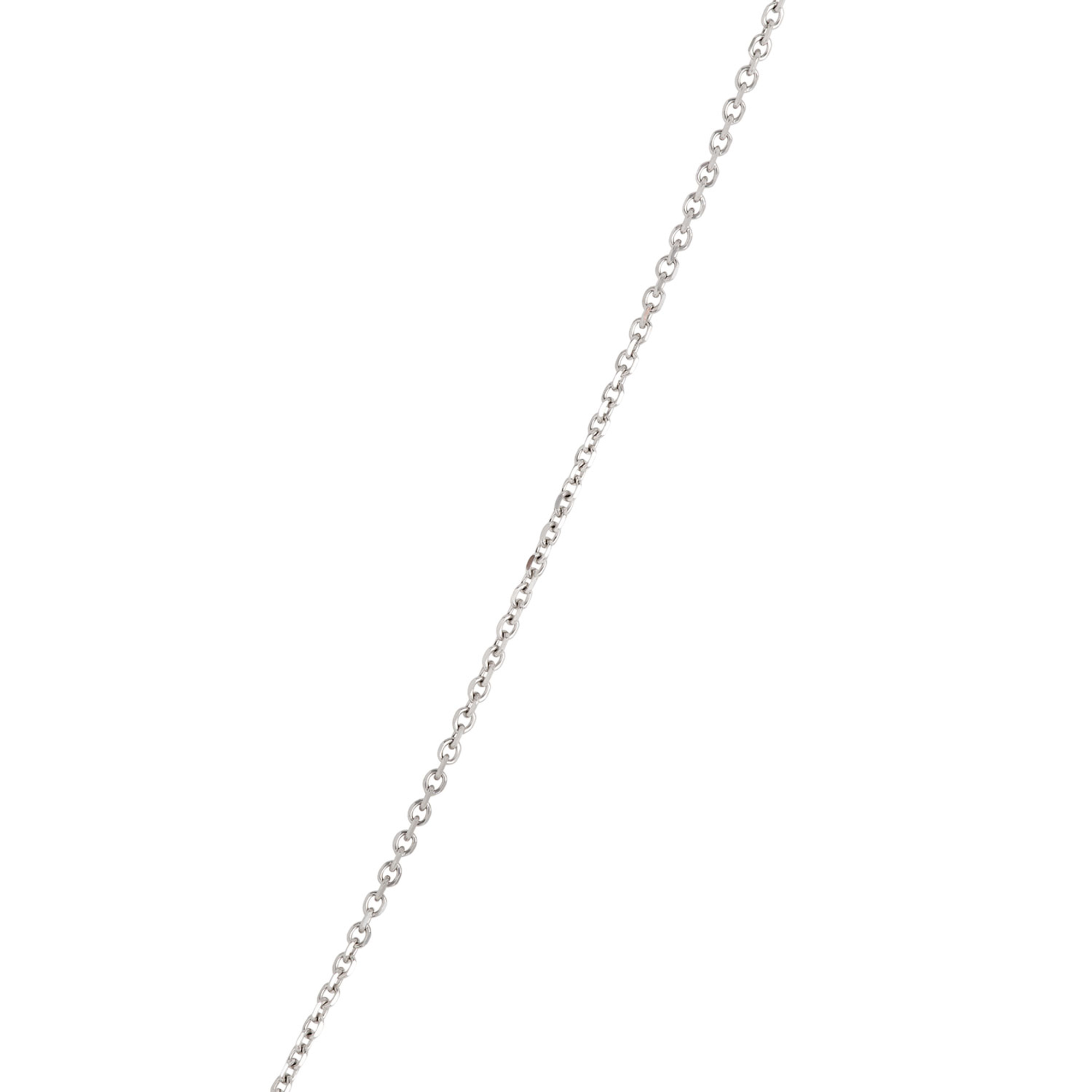 Round Tanzanite and Diamond Halo Pendant Necklace in 14K White Gold
