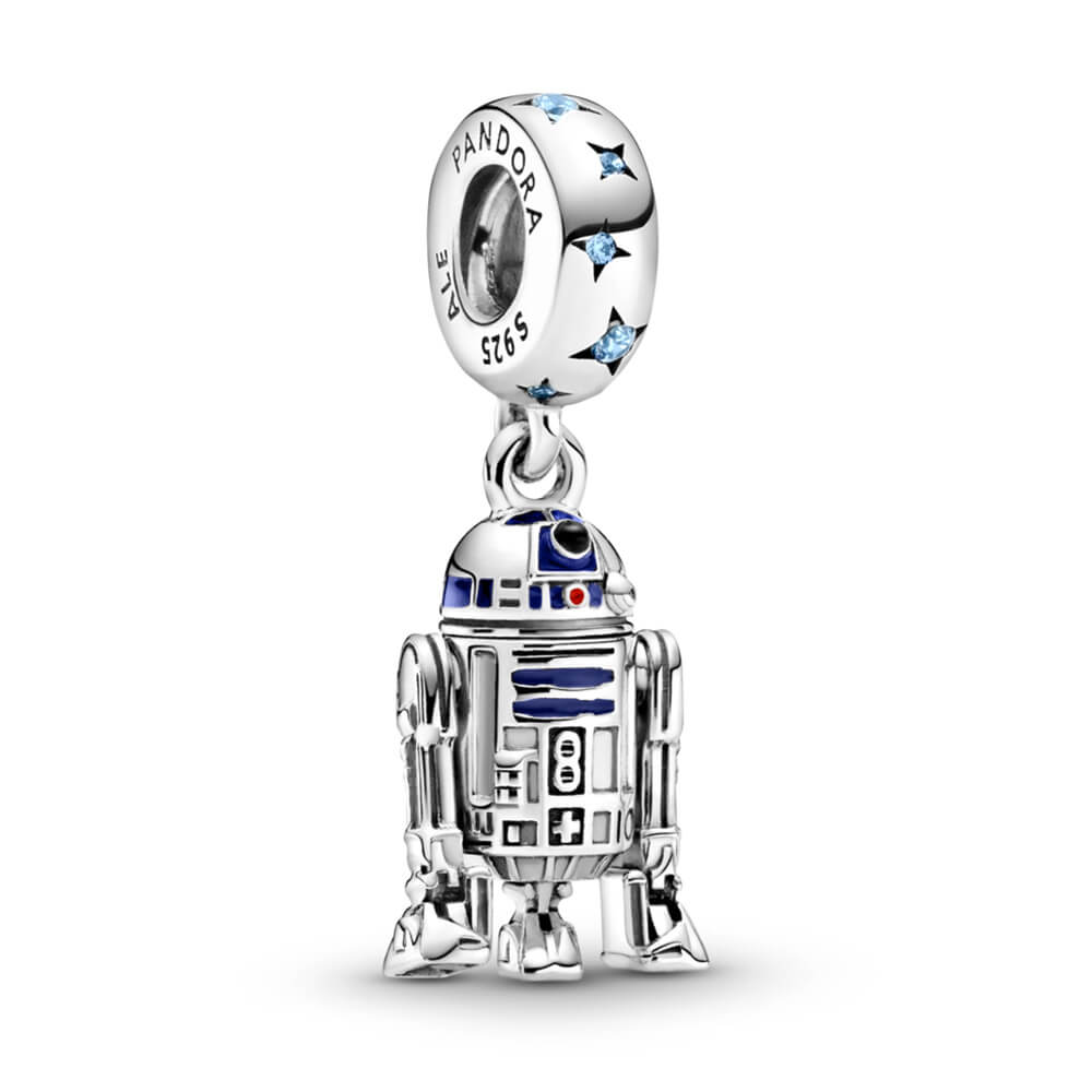 Pandora Star Wars R2 D2 Enamel Cz Dangle Charm c01 Ben Bridge Jeweler