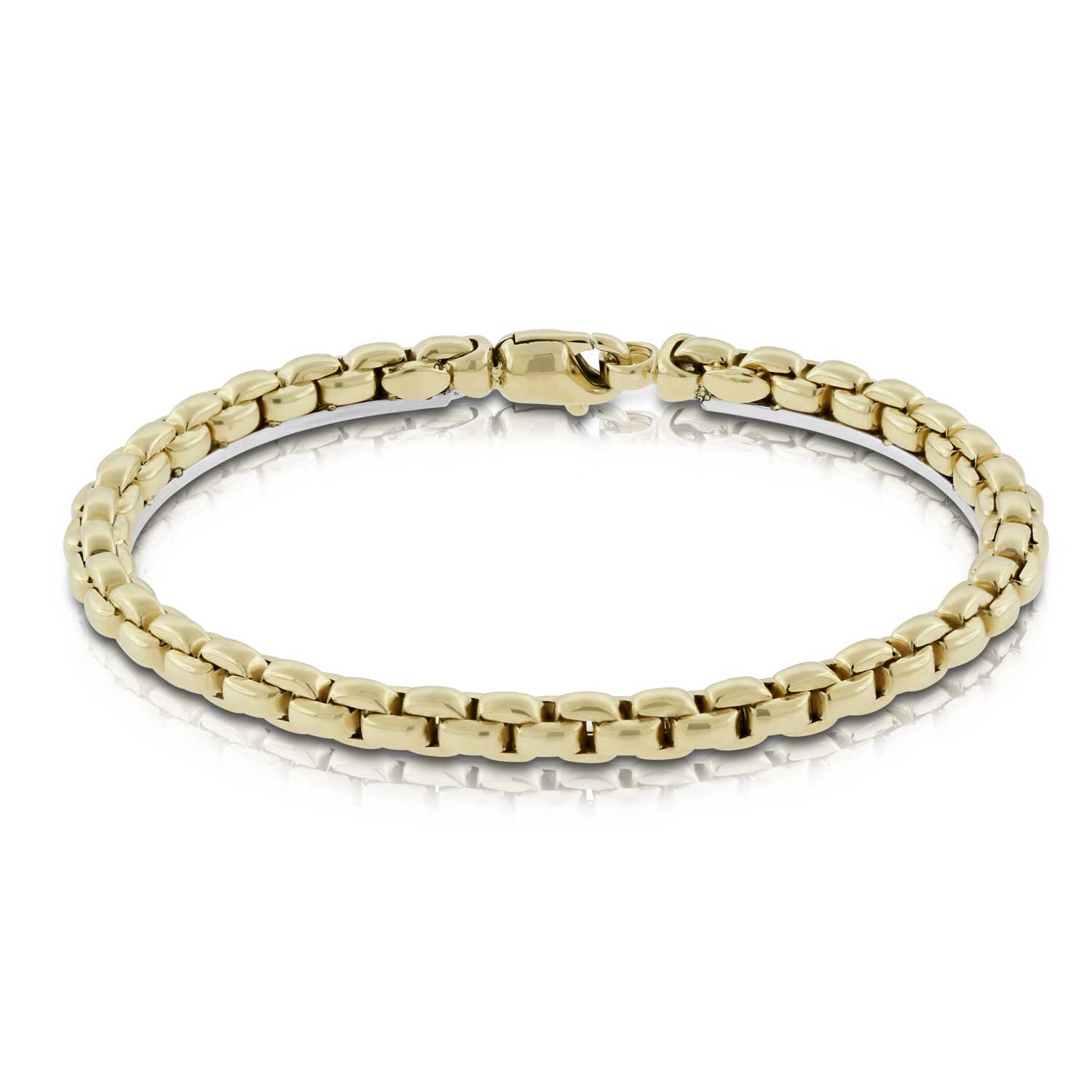 Toscano Seven-Inch Men&rsquo;s Bracelet, 14K Yellow Gold