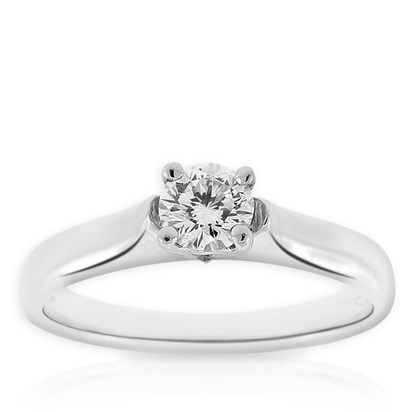 Ben Bridge Signature Diamond&trade; Ring in Platinum, 1/2 ct.
