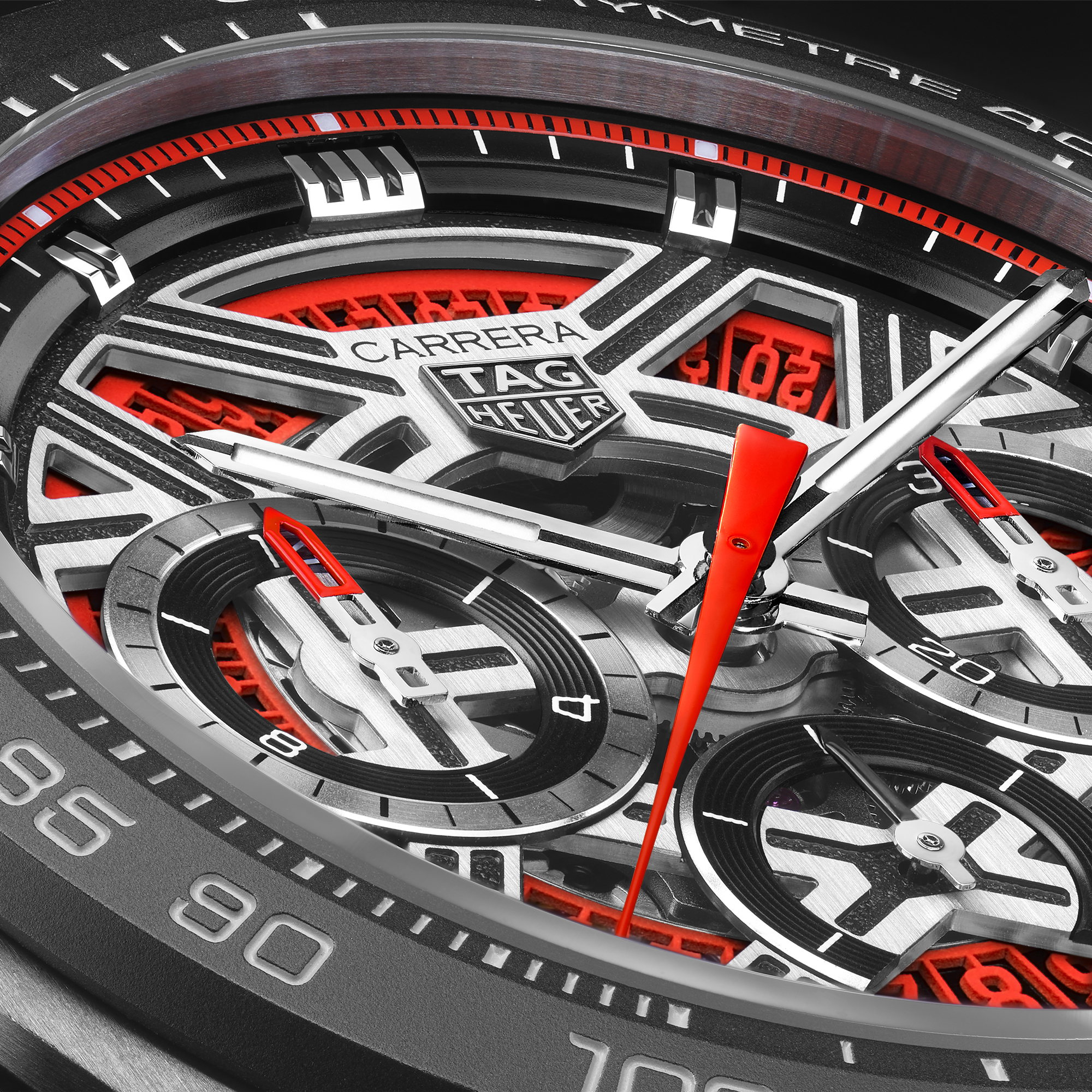 TAG Heuer Carrera Chronograph Extreme Sport Red Dial, 44mm