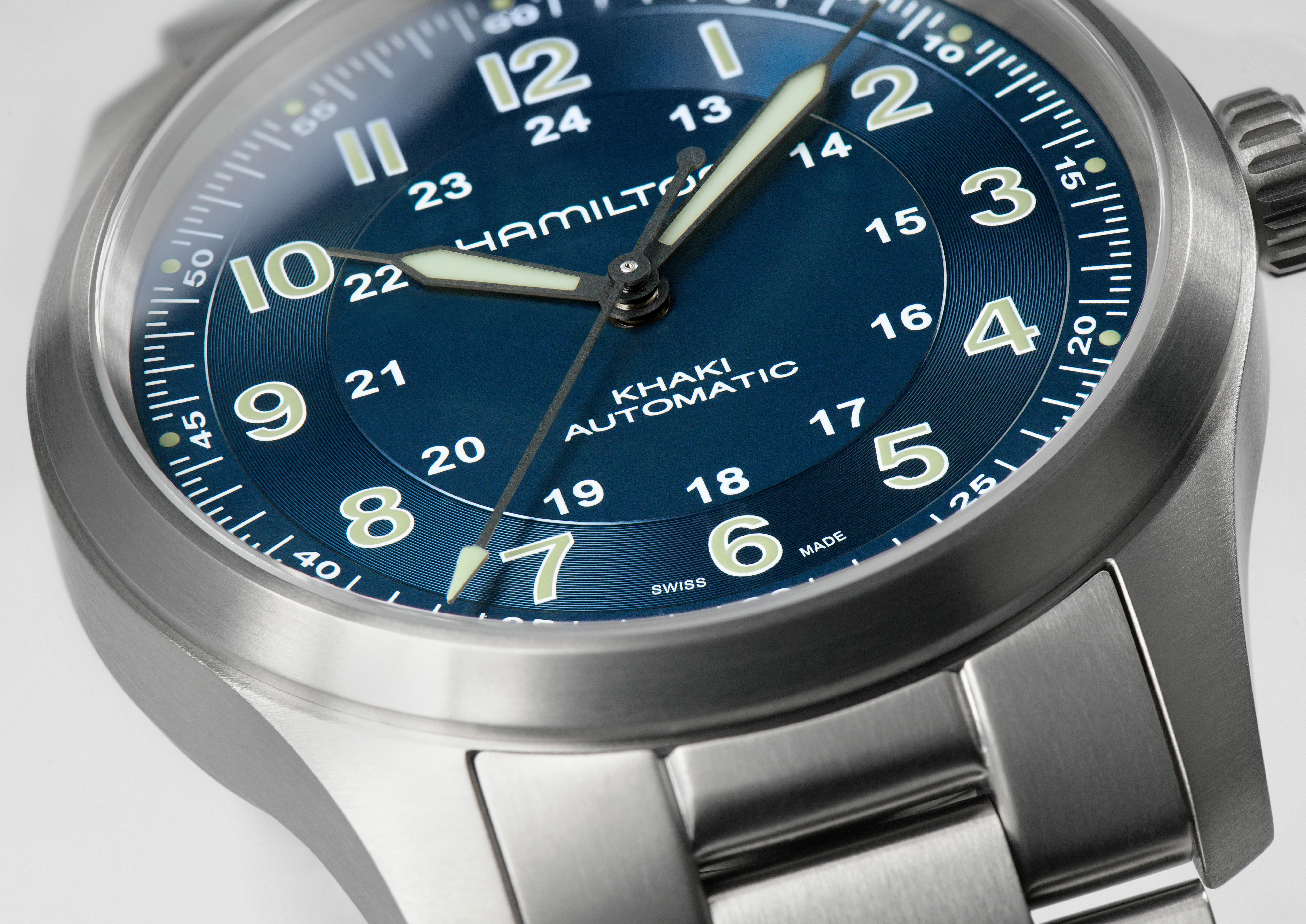Hamilton Khaki Field Titanium Auto Blue Dial Watch, 38mm