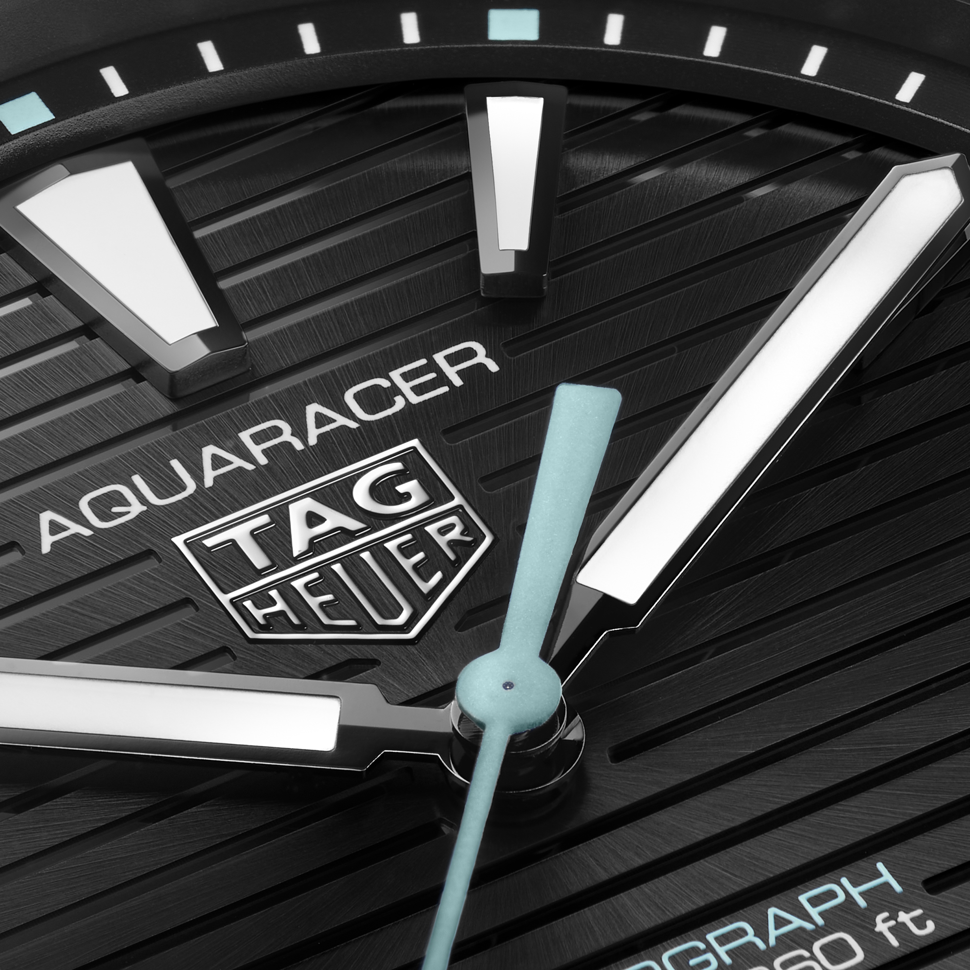 TAG Heuer Aquaracer Professional 200 Solargraph Watch Steel Black Case Black Dial, 40mm