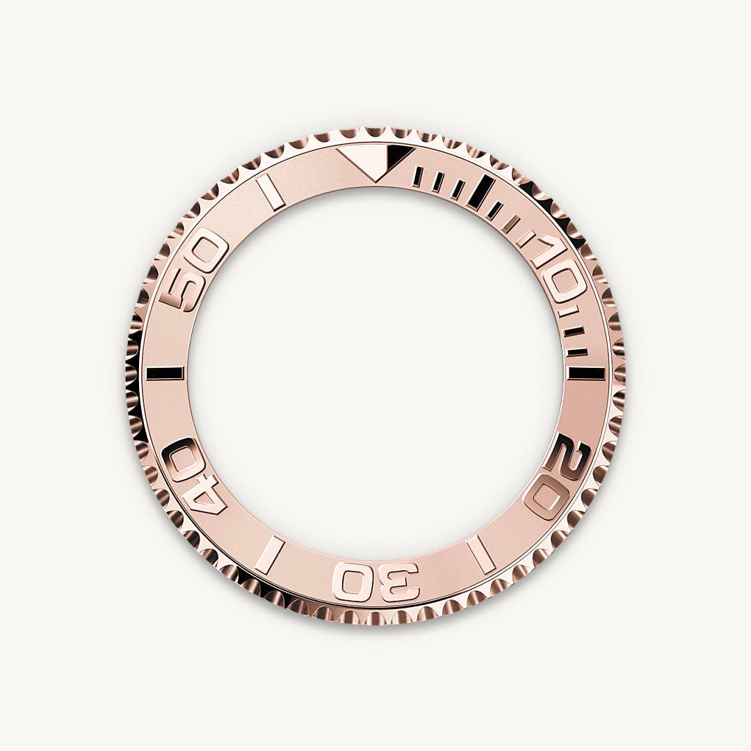 rolex yacht-master in everose rolesor - combination of oystersteel and everose gold, m268621-0003 - bidirectional rotatable bezel - ben bridge