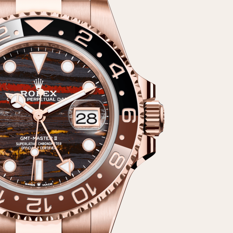 Rolex GMT-Master II 18 ct Everose gold, M126715CHNR-0002 | Ben Bridge