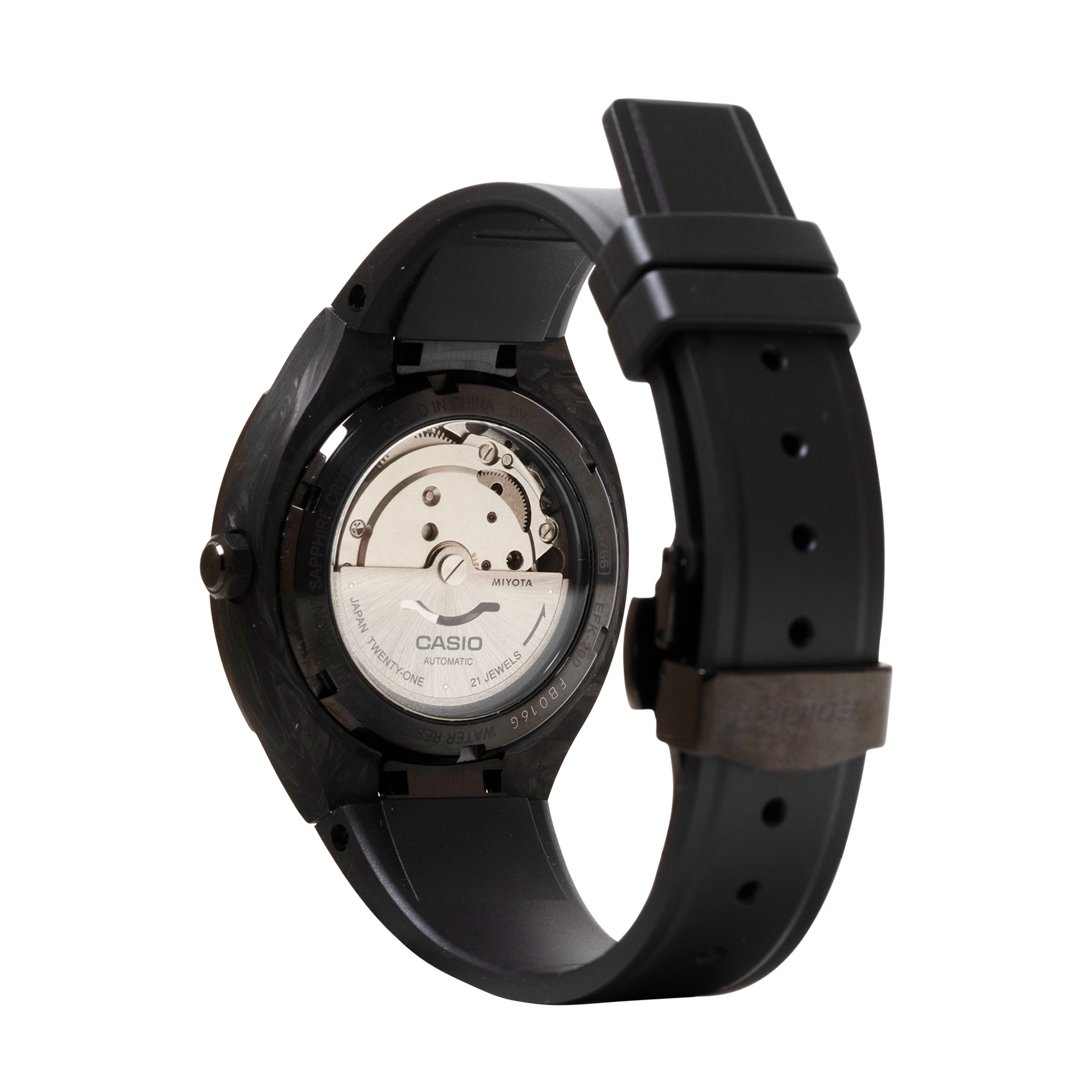 Casio Edifice Automatic Black Dial Watch, 38.8mm