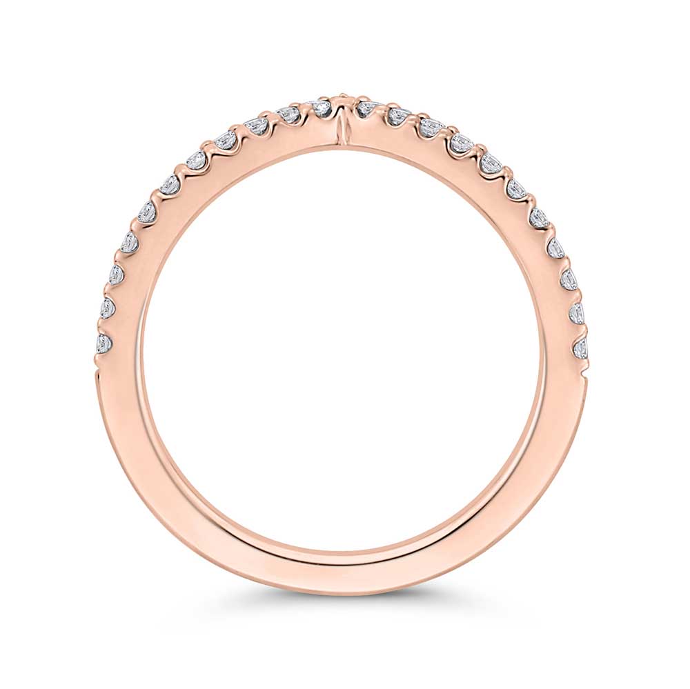 Bella Ponte Rose Gold Diamond Band 14K
