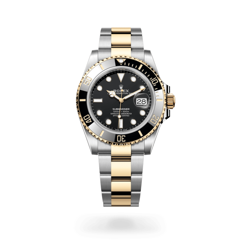 rolex submariner in yellow rolesor - combination of oystersteel and yellow gold, m126613ln-0002 - ben bridge
