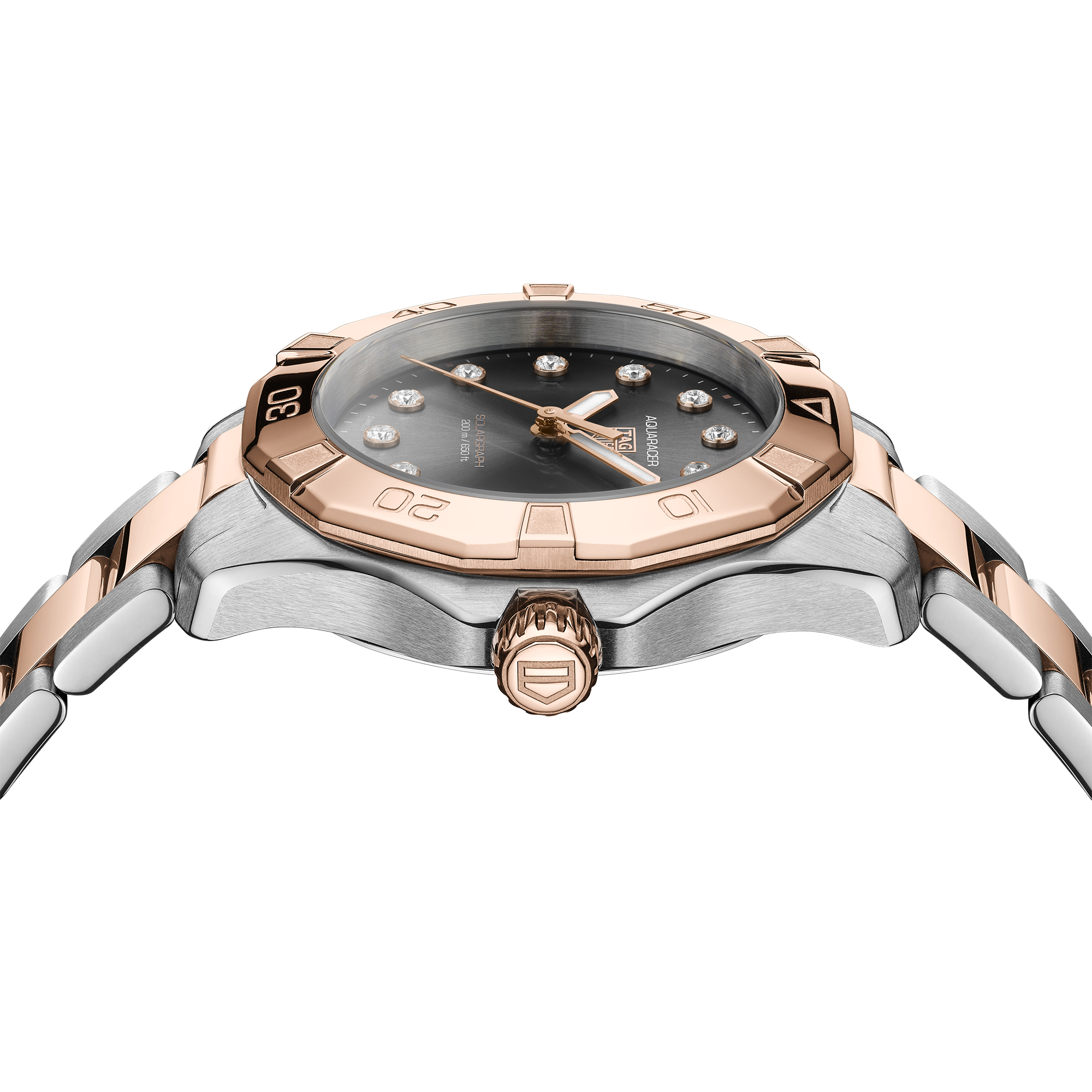TAG Heuer Aquaracer Professional 200 Solargraph Black Dial Watch, 34mm