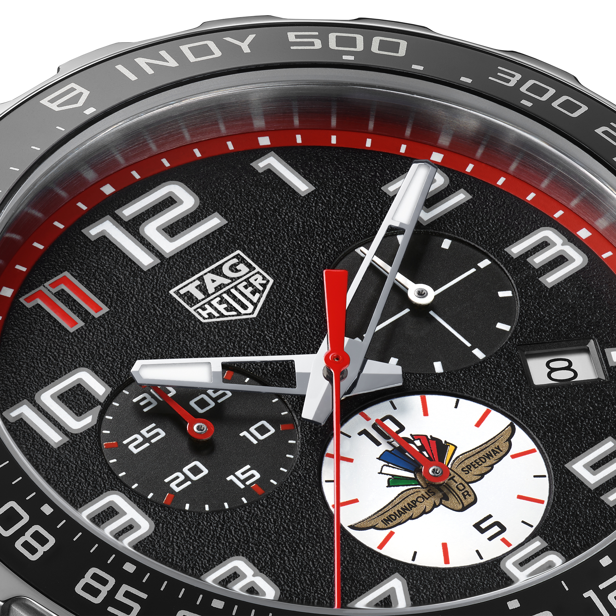 TAG Heuer Formula 1 Chronograph x Indy 500 Black Dial Watch, 43mm