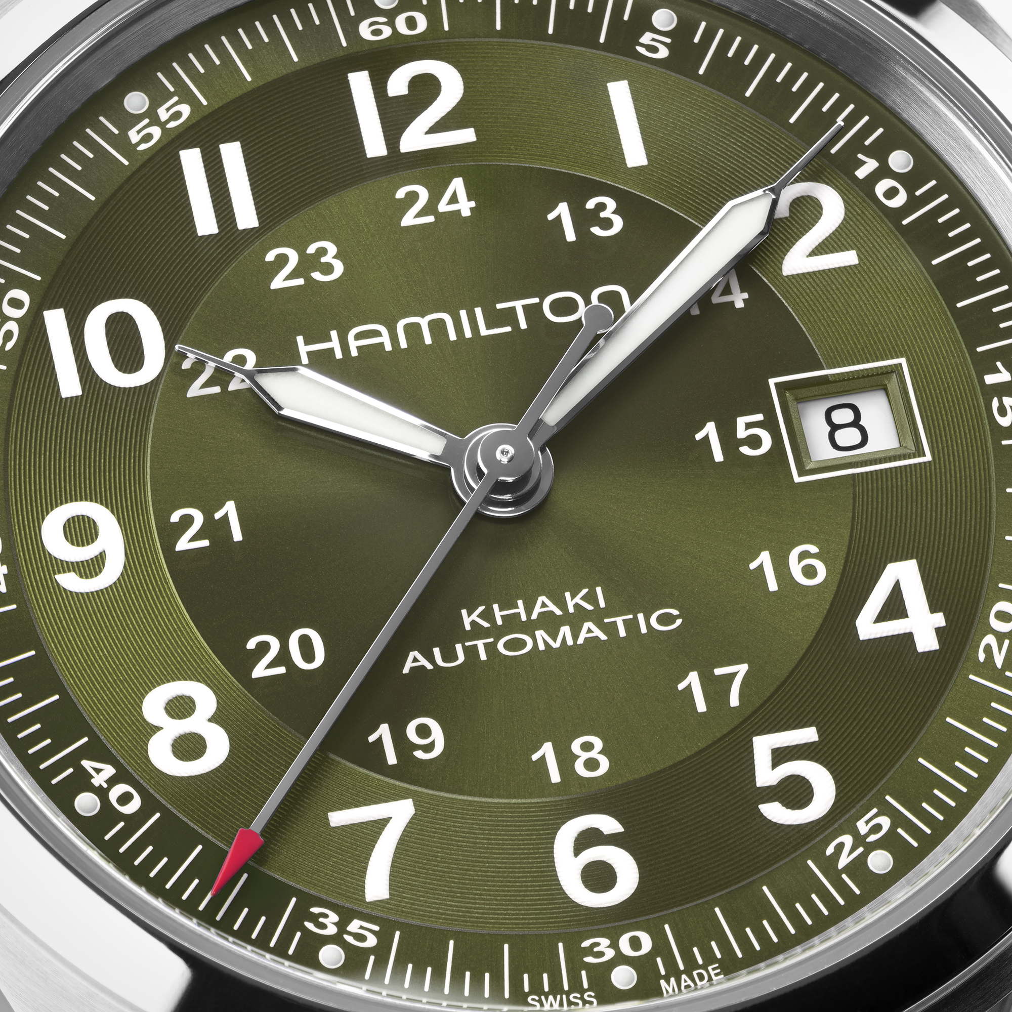 Hamilton Khaki Field Green Dial Watch, 42mm