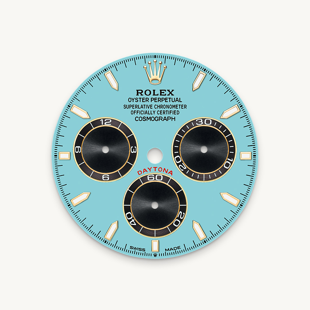 Turquoise blue dial
