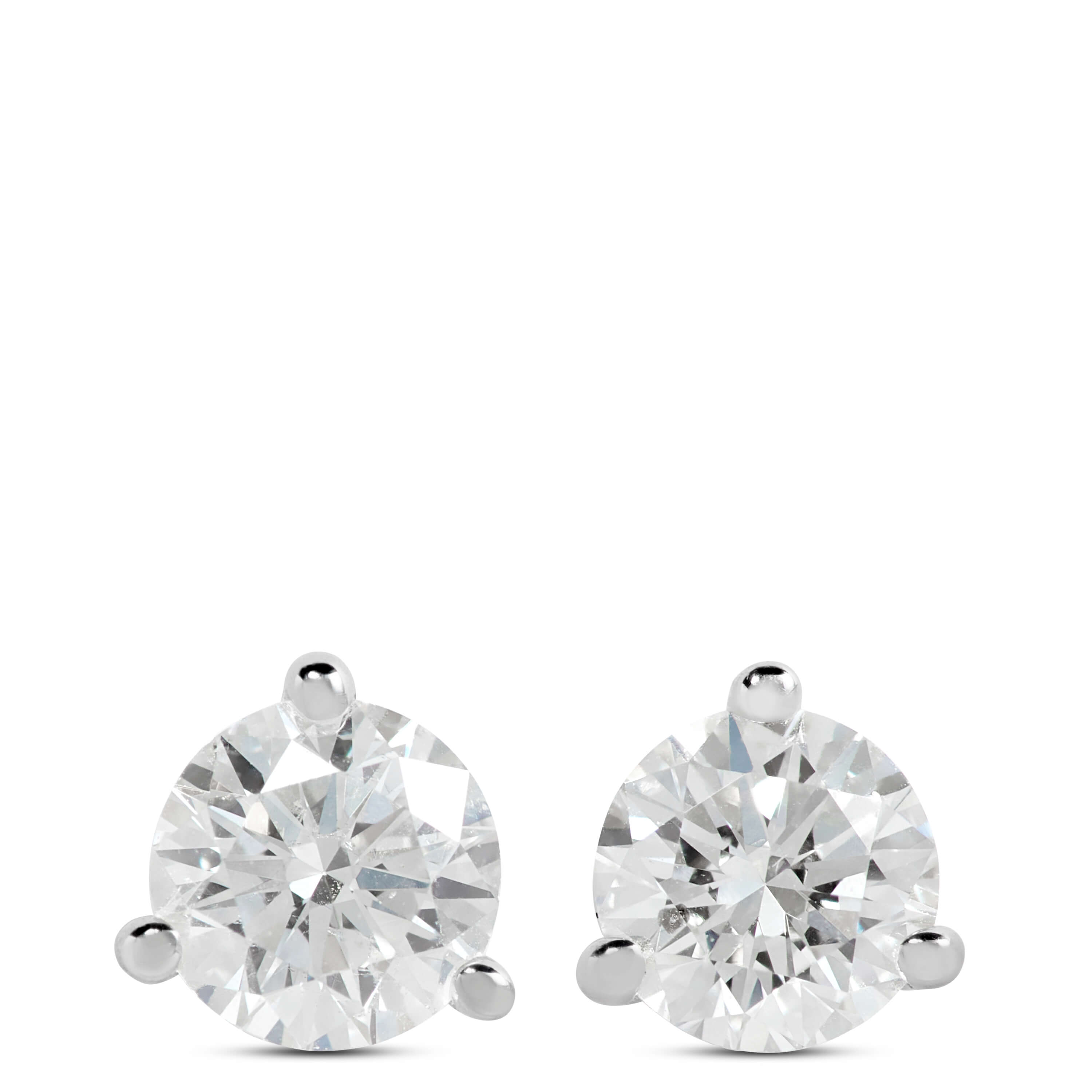Diamond Solitaire Stud Earrings 14K, 1/3 ctw. Ben Bridge Jeweler