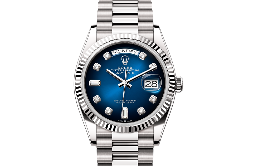 Rolex Day-Date 36 Day-Date Oyster, 36 mm, white gold - M128239-0023 at Ben Bridge