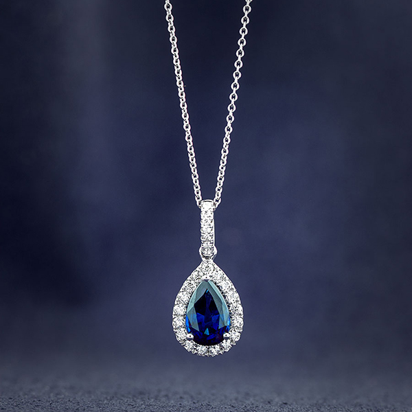 Sapphire & Diamond Pendant 14K | Ben Bridge Jeweler