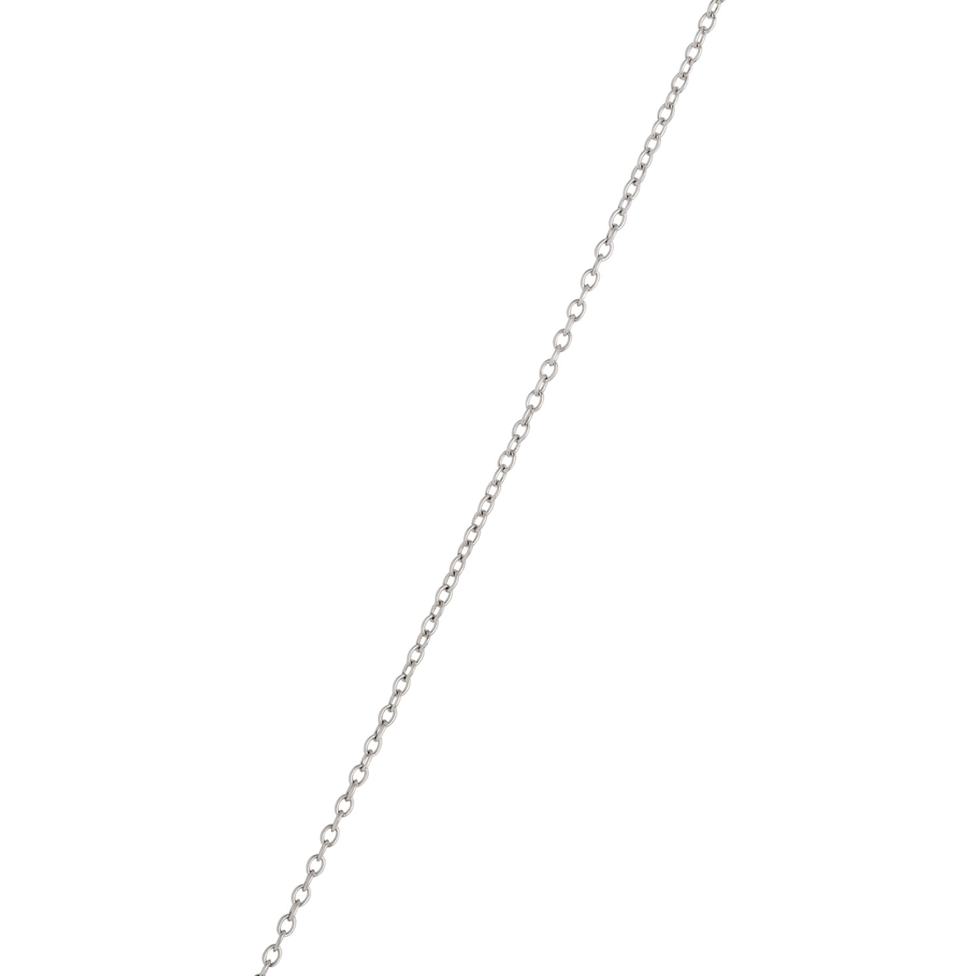 Marquise Diamond Cross Necklace, 2 Total Carat Weight, 14K White Gold
