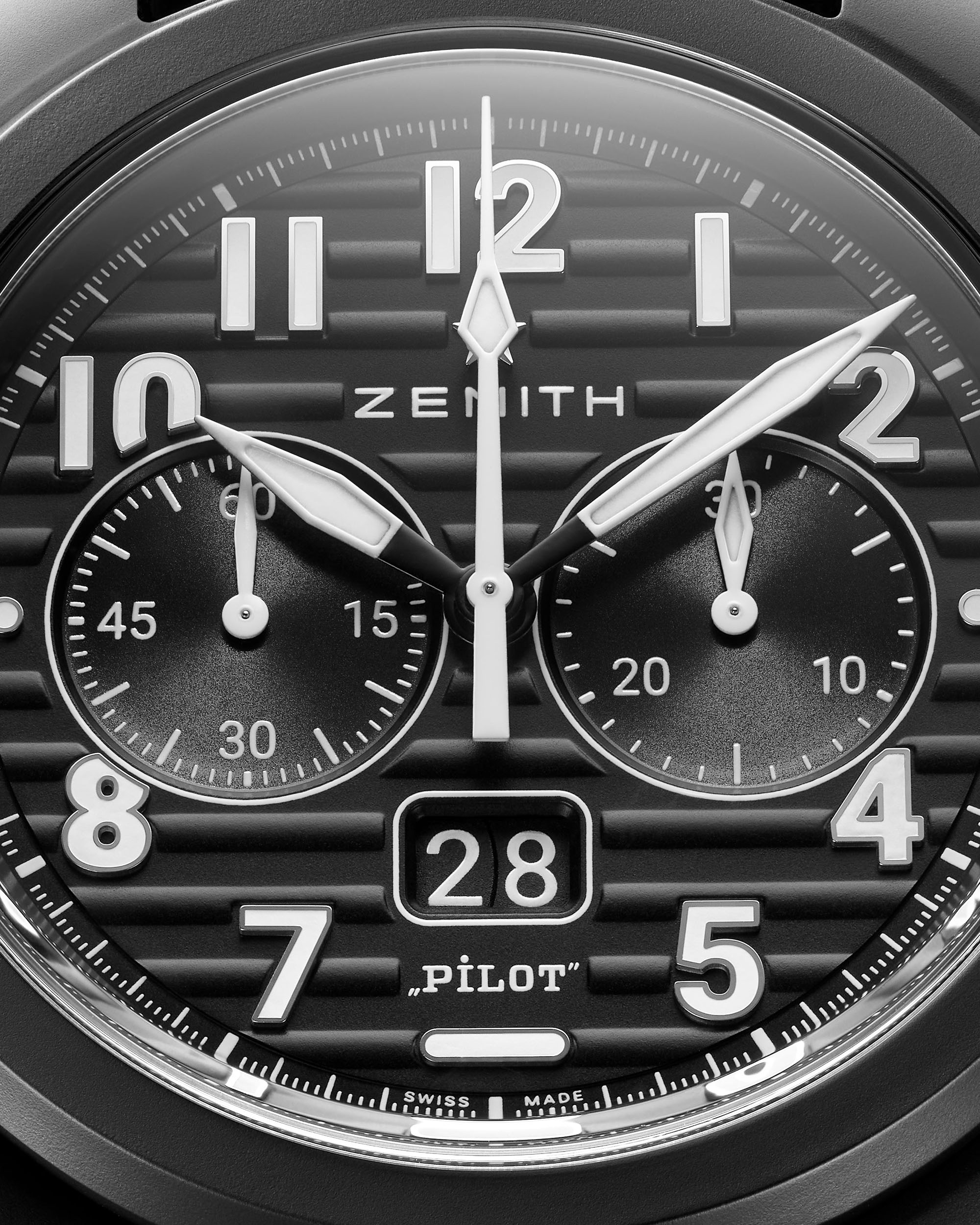 Zenith Pilot Big Date Flyback Black Dial Watch, 42.5mm