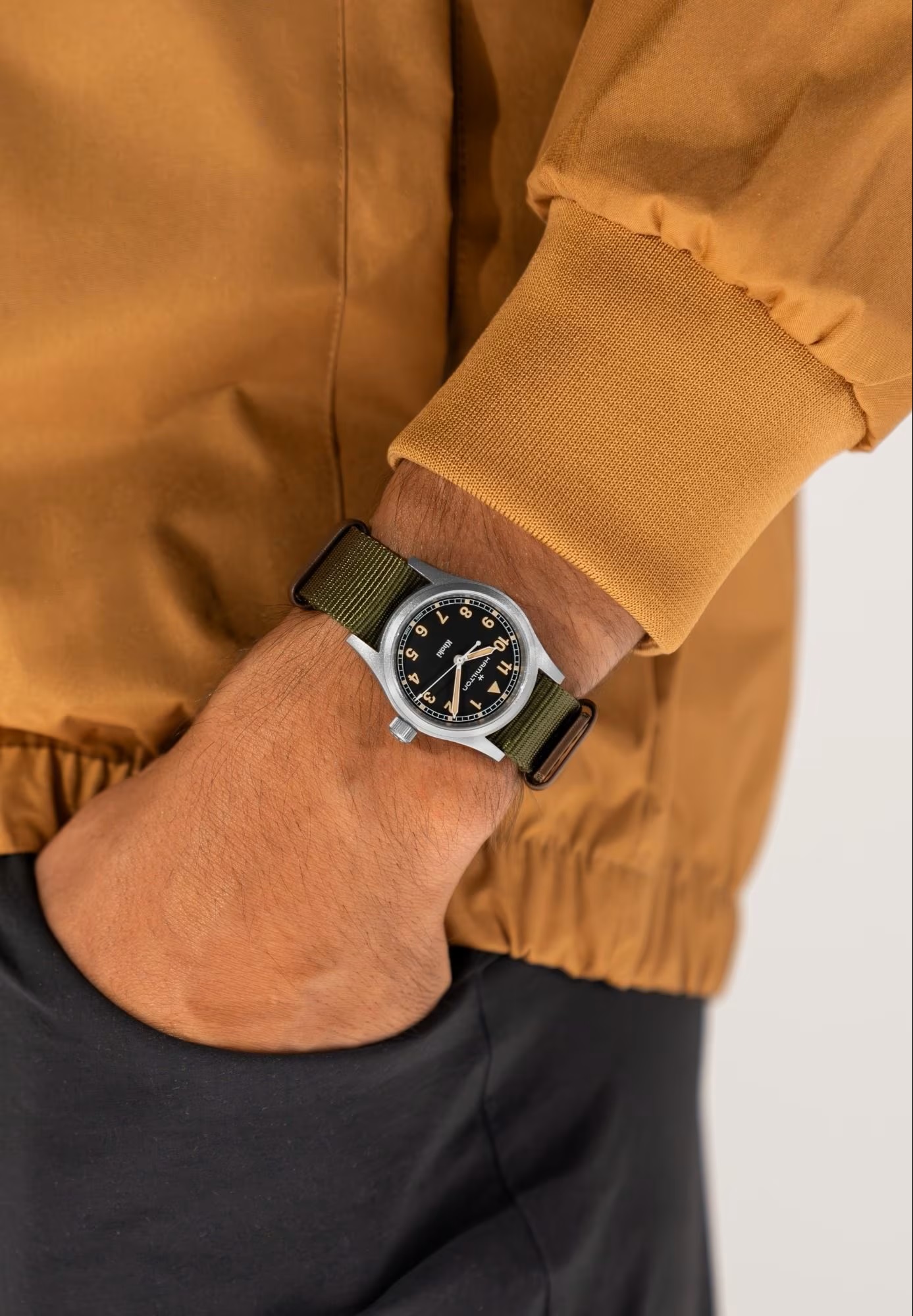 Hamilton Khaki Field Quartz Black Dial Watch, 33mm