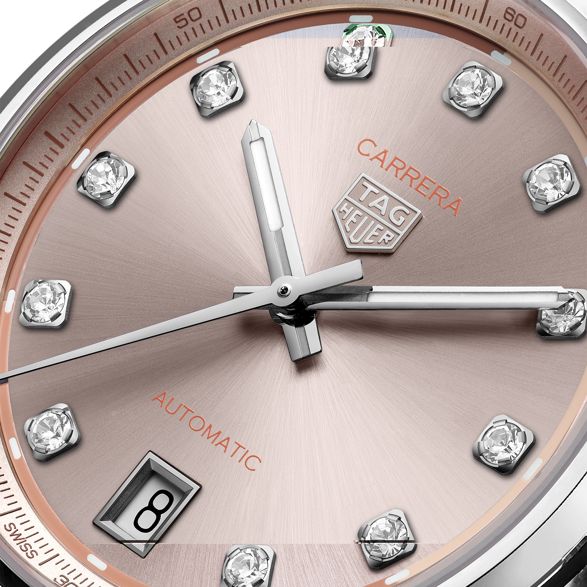 TAG Heuer Carrera Pink Dial Watch, 36mm