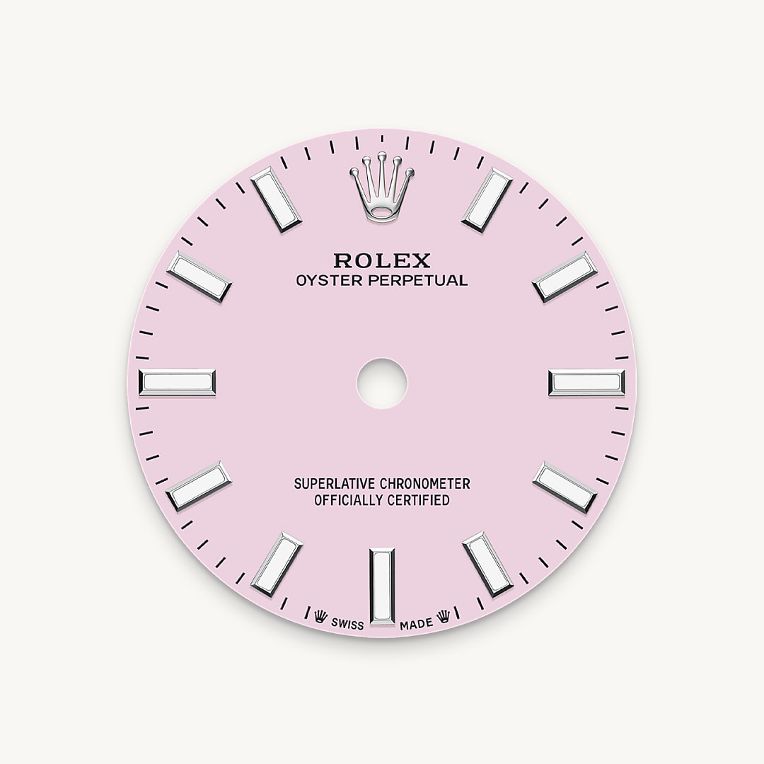 rolex oyster perpetual in oystersteel, m276200-0009 - candy pink dial - ben bridge